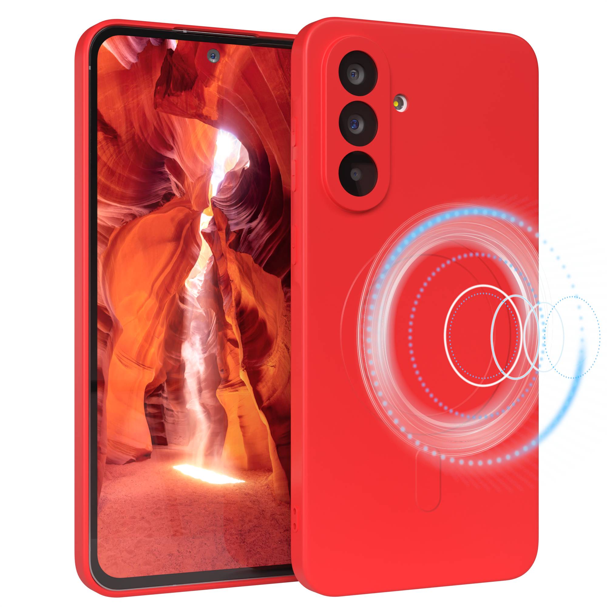 Galaxy A56 Silikonhülle mit MagSafe