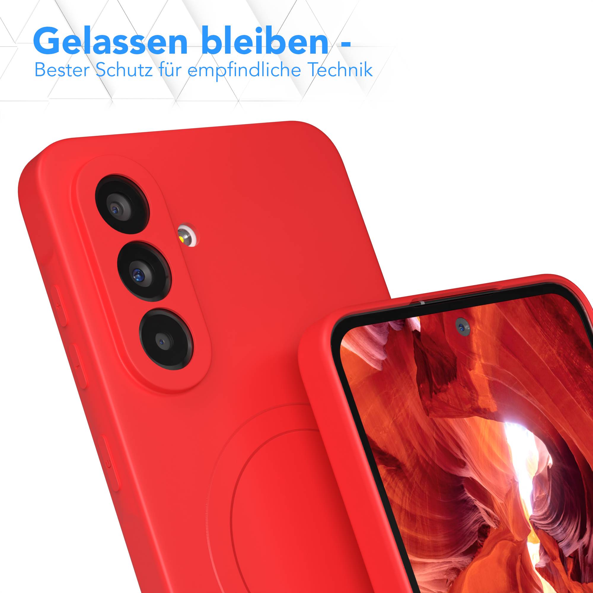 Galaxy A56 Silikonhülle mit MagSafe