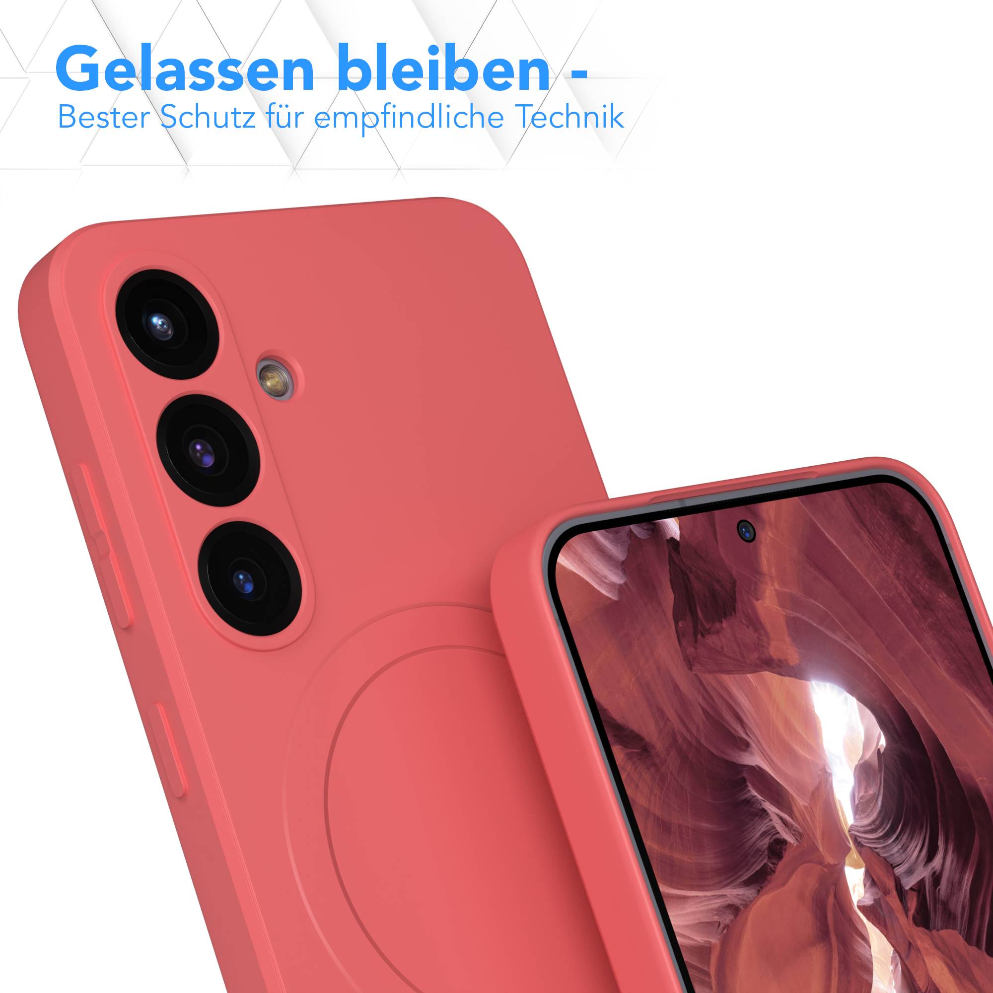 Galaxy S25 Silikonhülle mit MagSafe