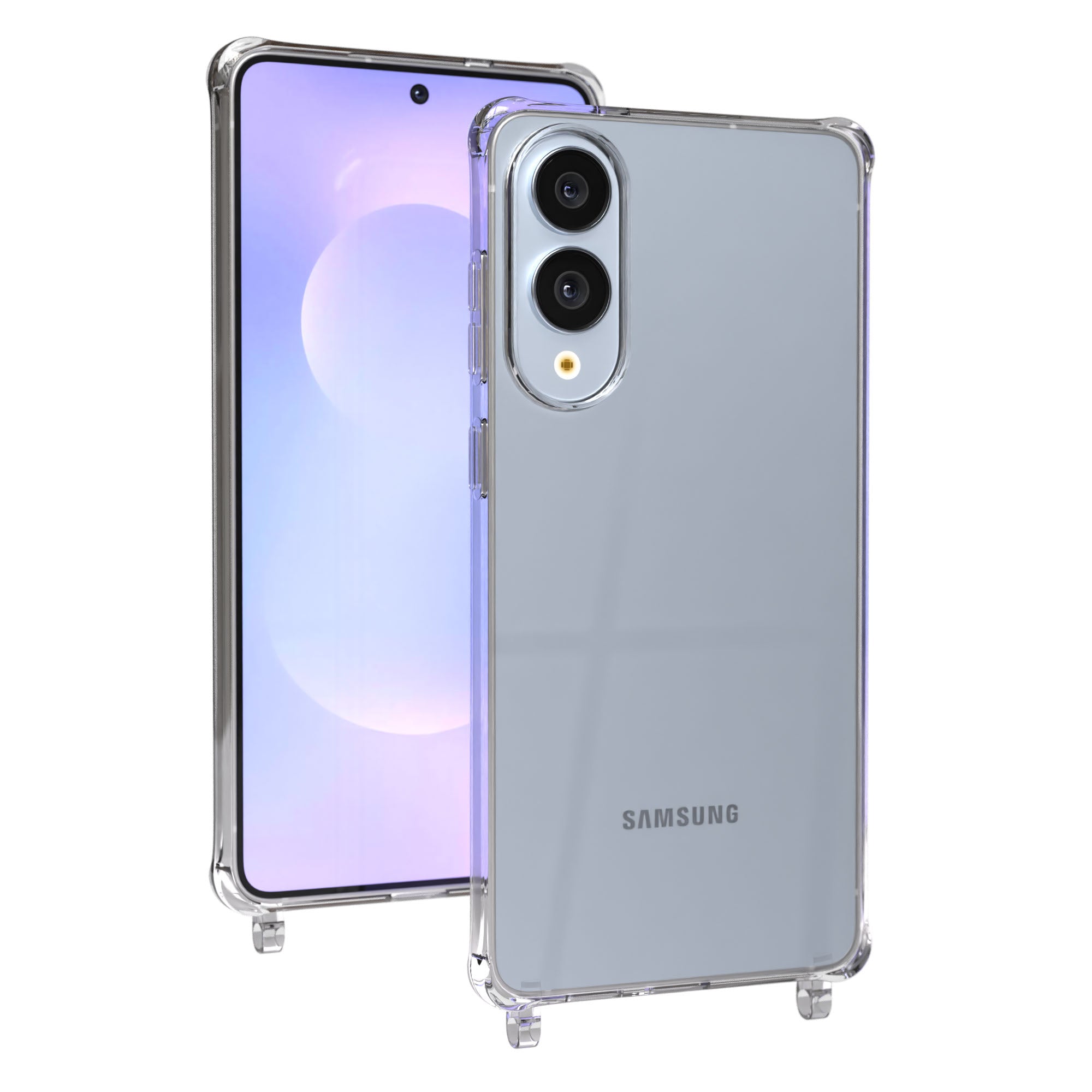 Samsung Galaxy S25 Edge Schutzhülle mit Befestigungsösen für Handyketten