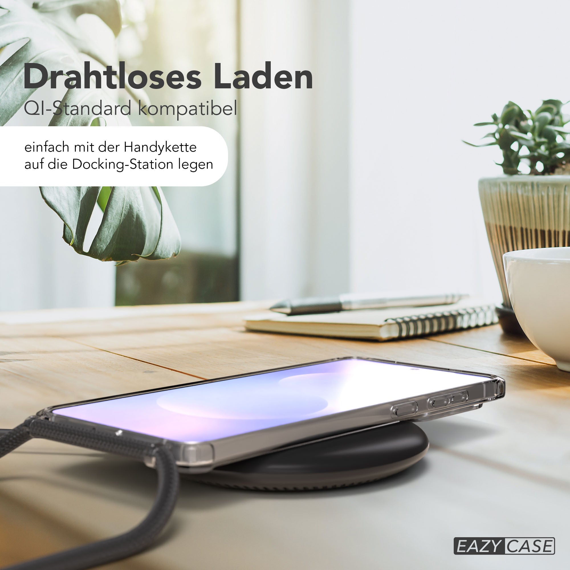 Samsung Galaxy S25 Edge Handyhülle mit Befestigungsösen für Handyketten und MagSafe Magnetring