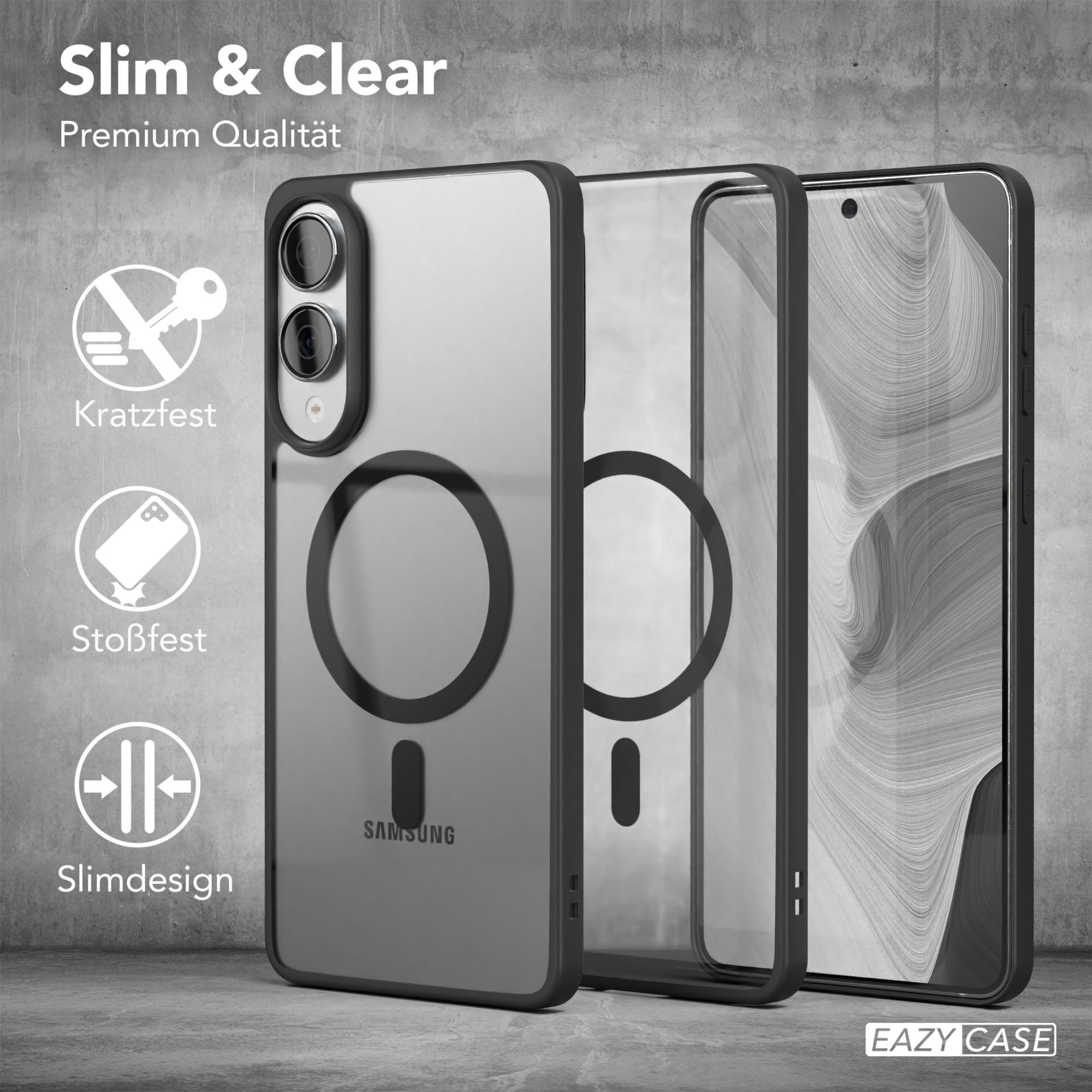 Galaxy S25 Edge transparente Hülle mit MagSafe