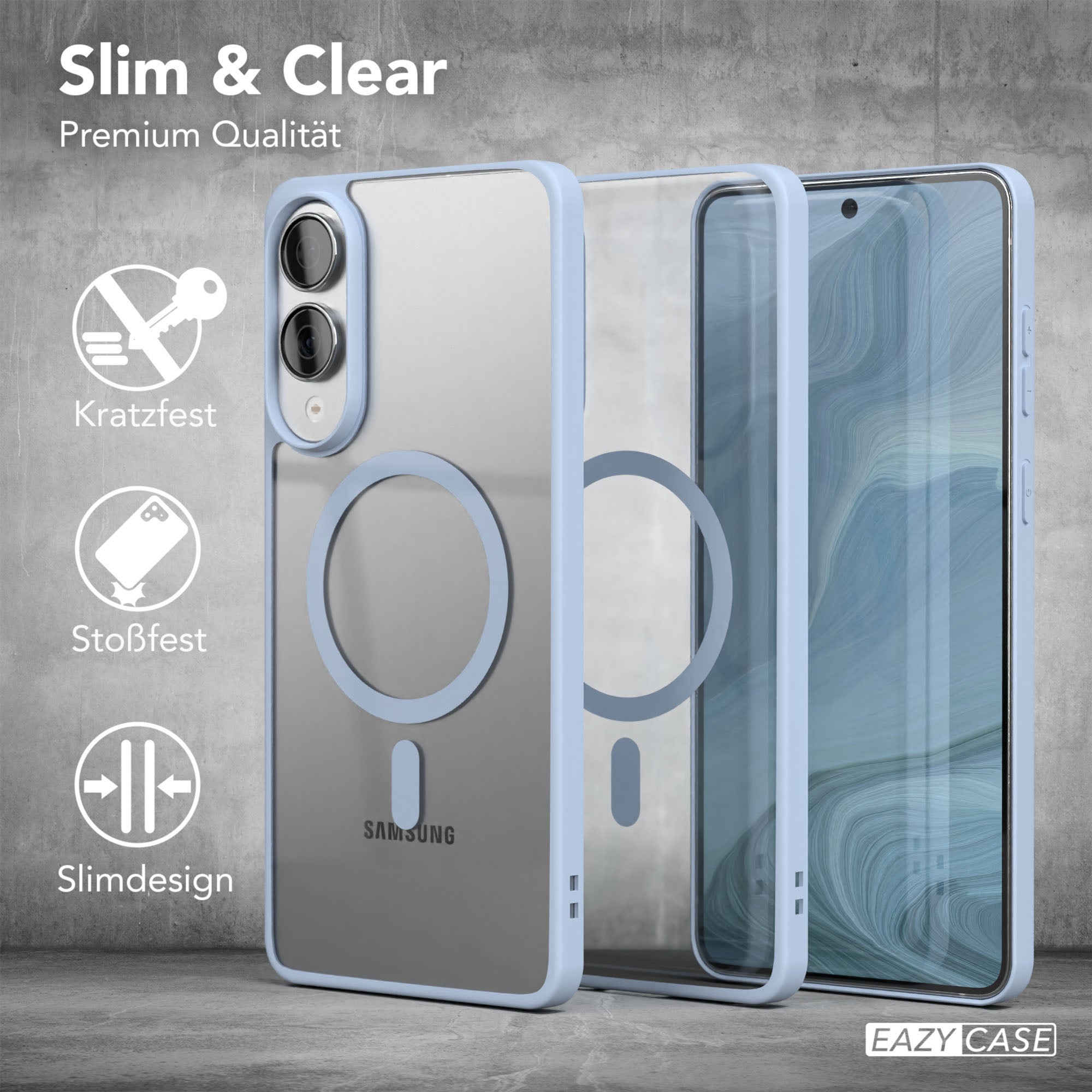 Galaxy S25 Edge transparente Hülle mit MagSafe