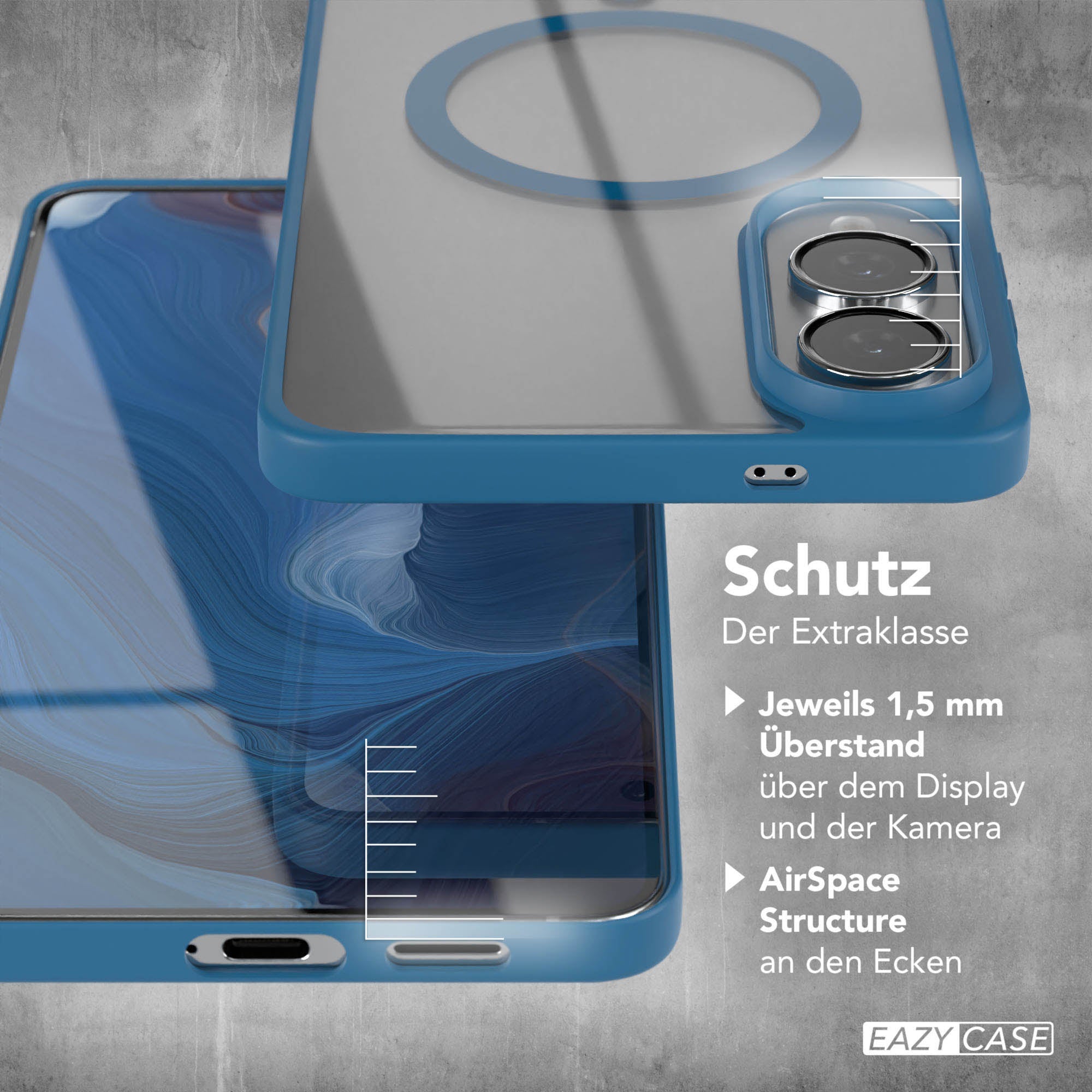 Galaxy S25 Edge transparente Hülle mit MagSafe