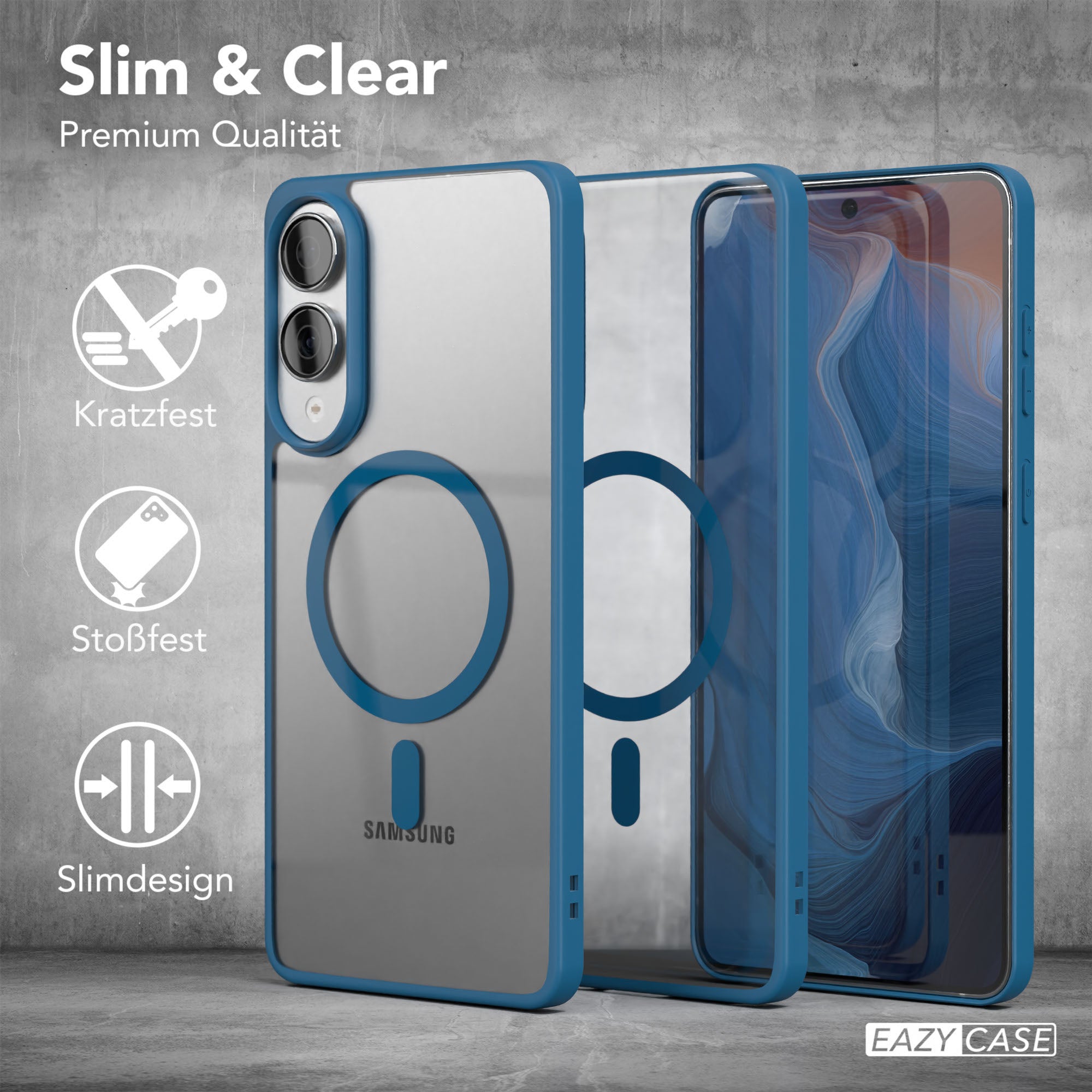 Galaxy S25 Edge transparente Hülle mit MagSafe