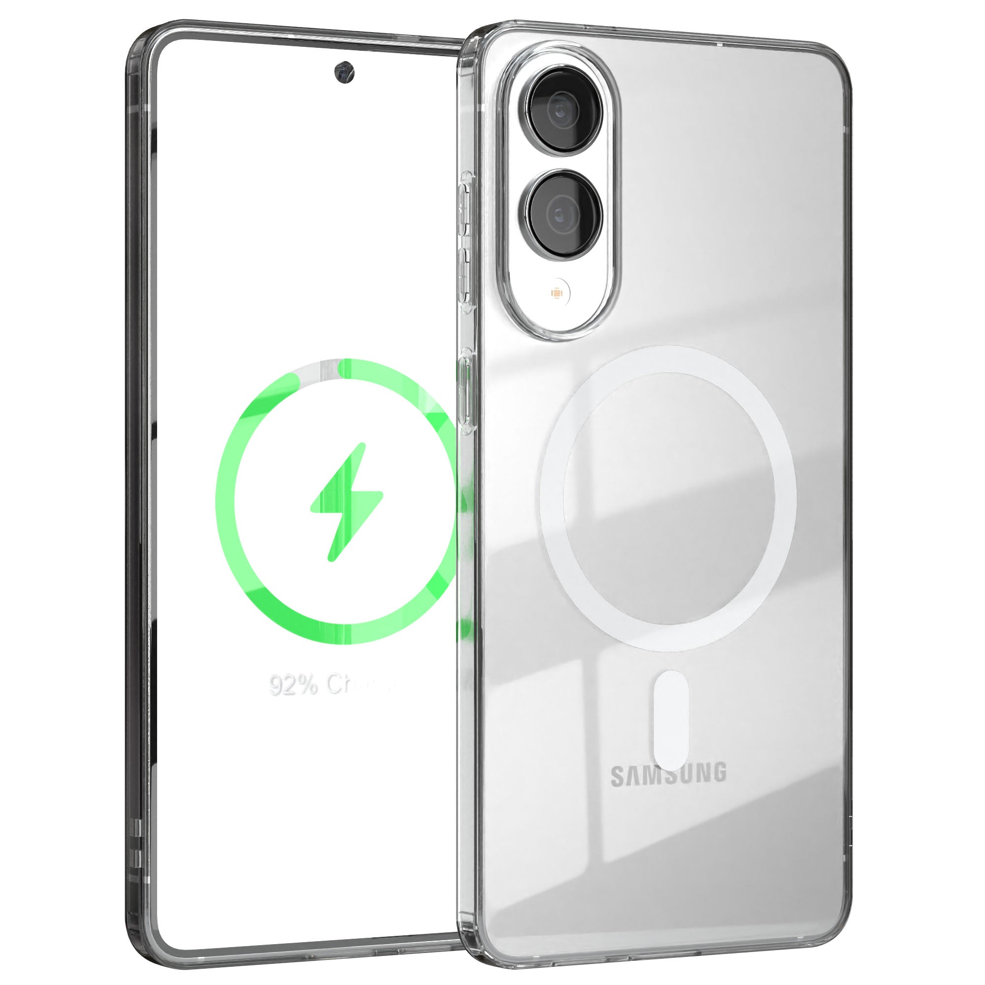 Galaxy S25 Edge transparente Hülle mit MagSafe