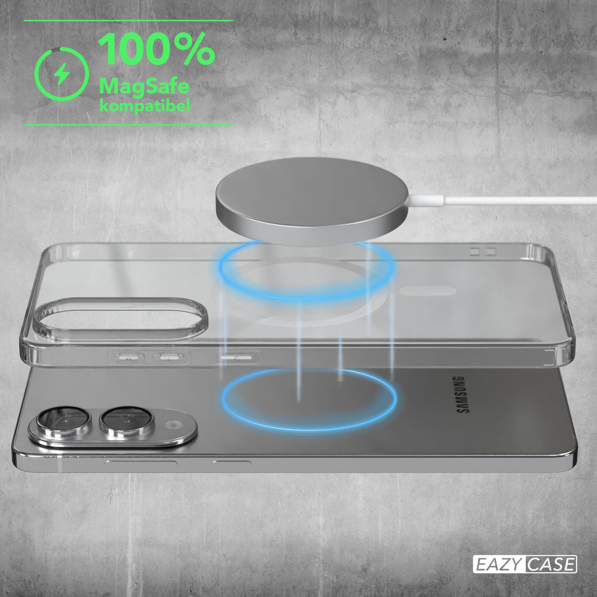 Galaxy S25 Edge transparente Hülle mit MagSafe