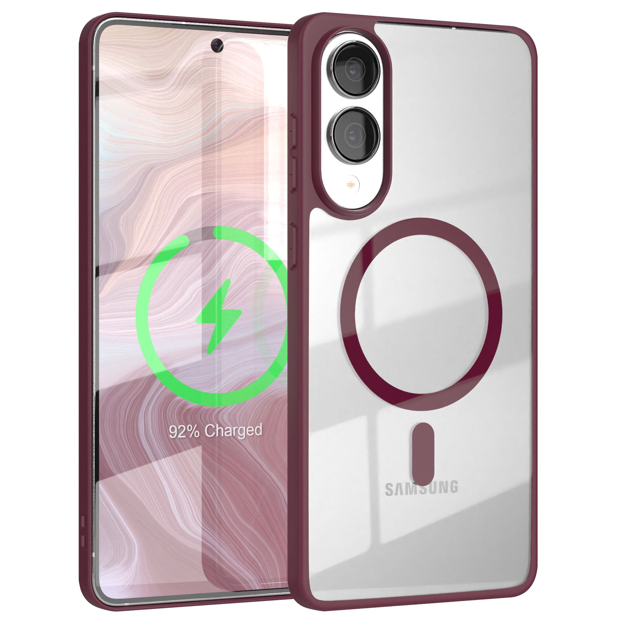 Galaxy S25 Edge transparente Hülle mit MagSafe