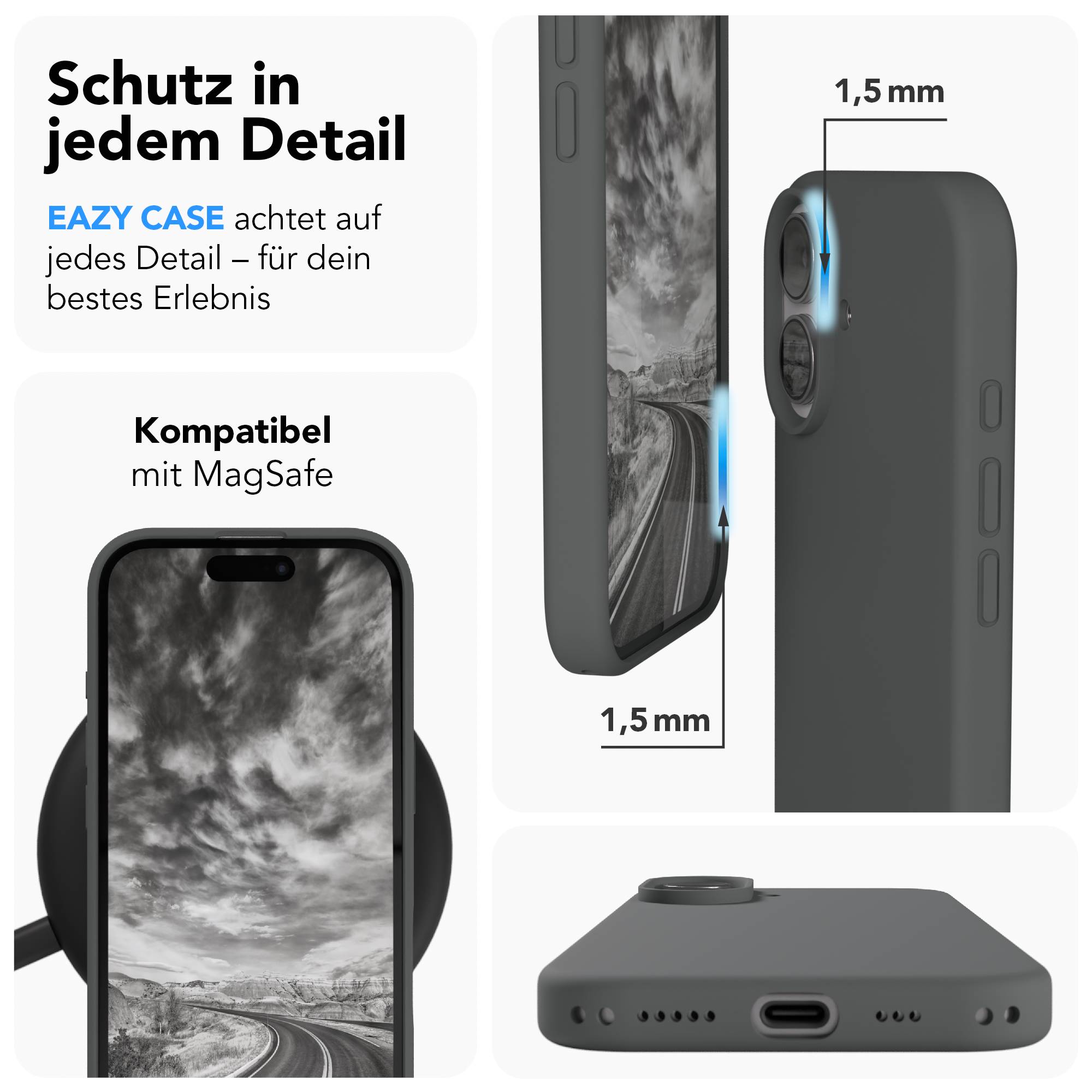 iPhone 17 premium Silikonhülle mit MagSafe