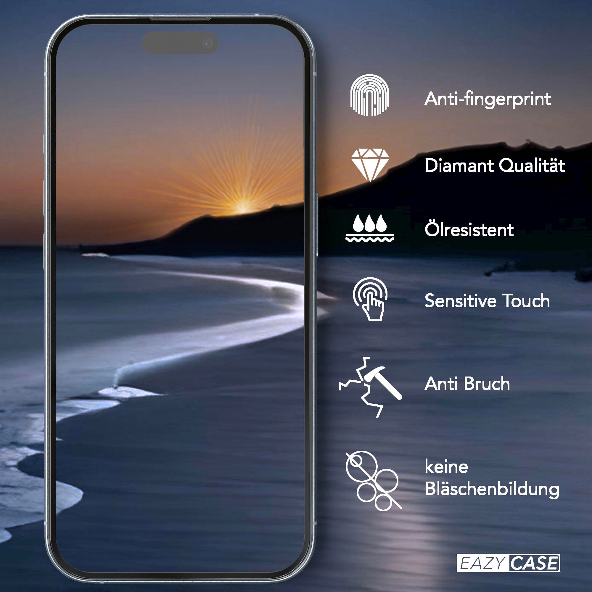 iPhone 17 2er Set Glasfolie + Installationsrahmen