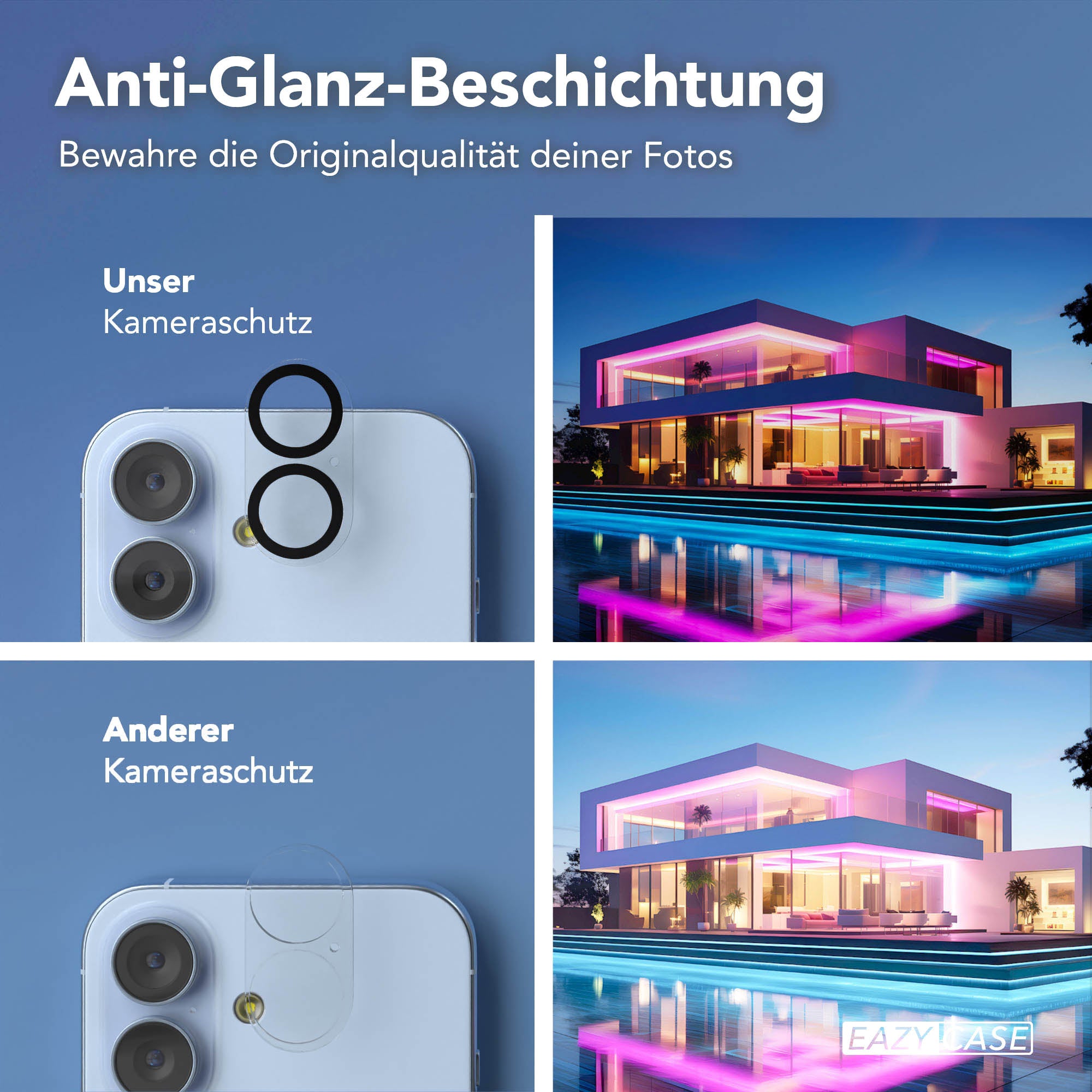 iPhone 17 2er Set Glasfolie + Installationsrahmen