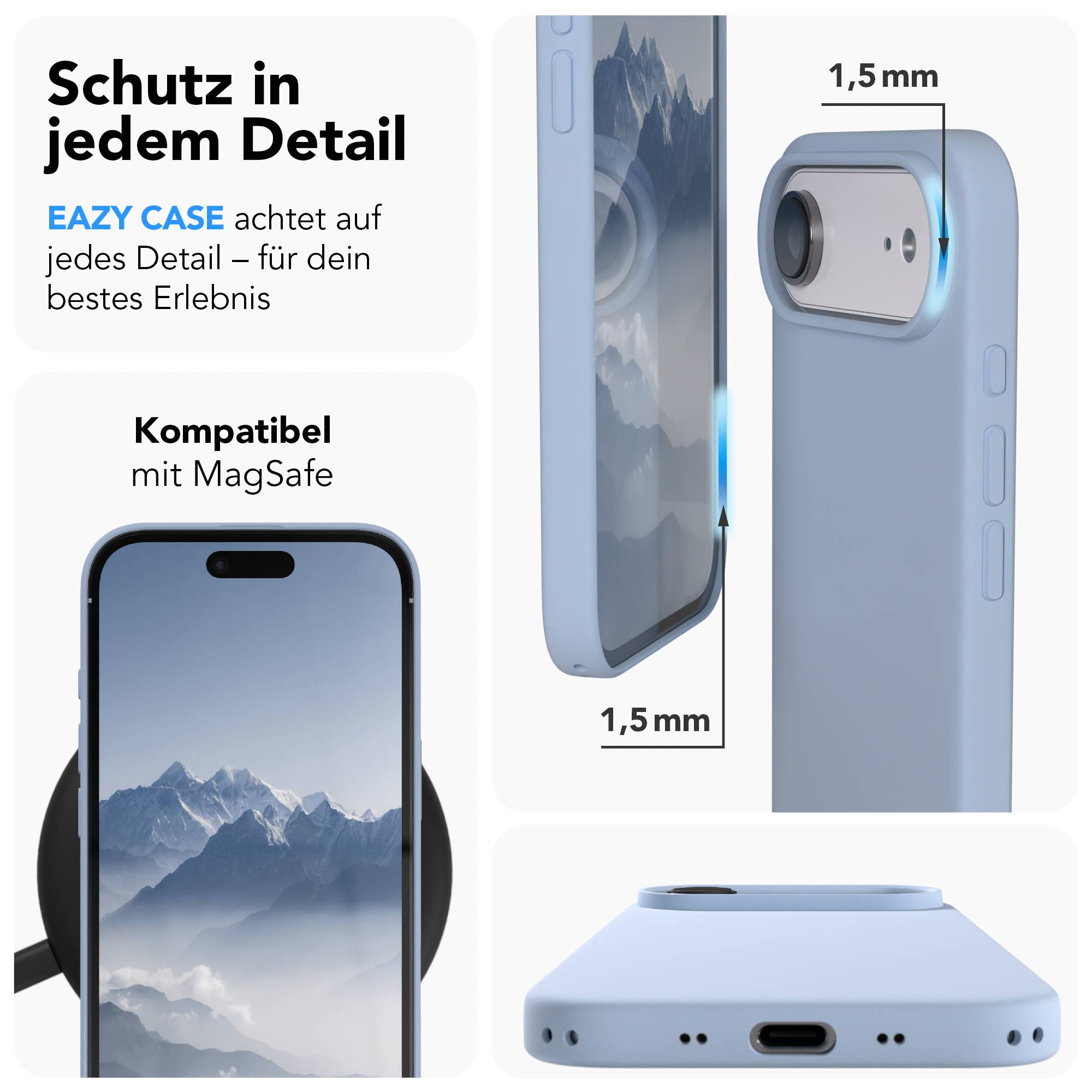 iPhone Air premium Silikonhülle mit MagSafe