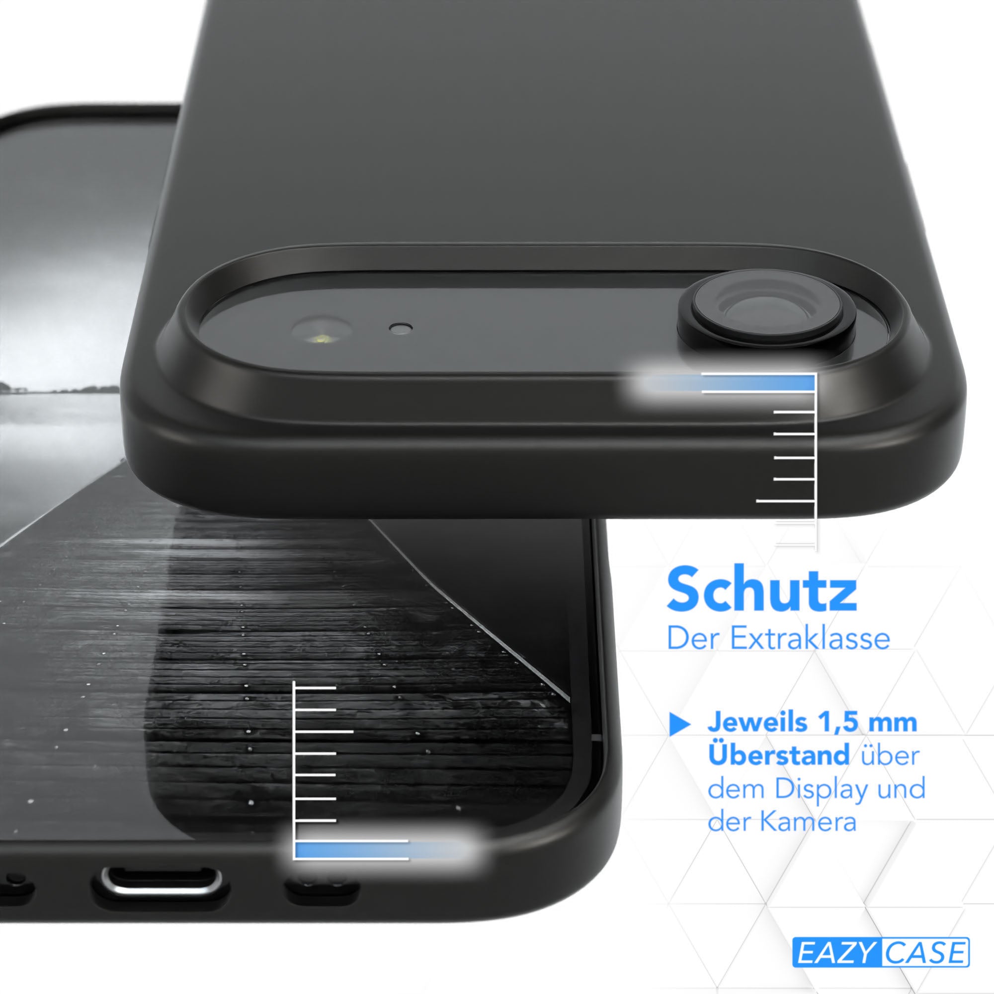 iPhone 17 Air ultradünnes Slimcover aus TPU Schwarz