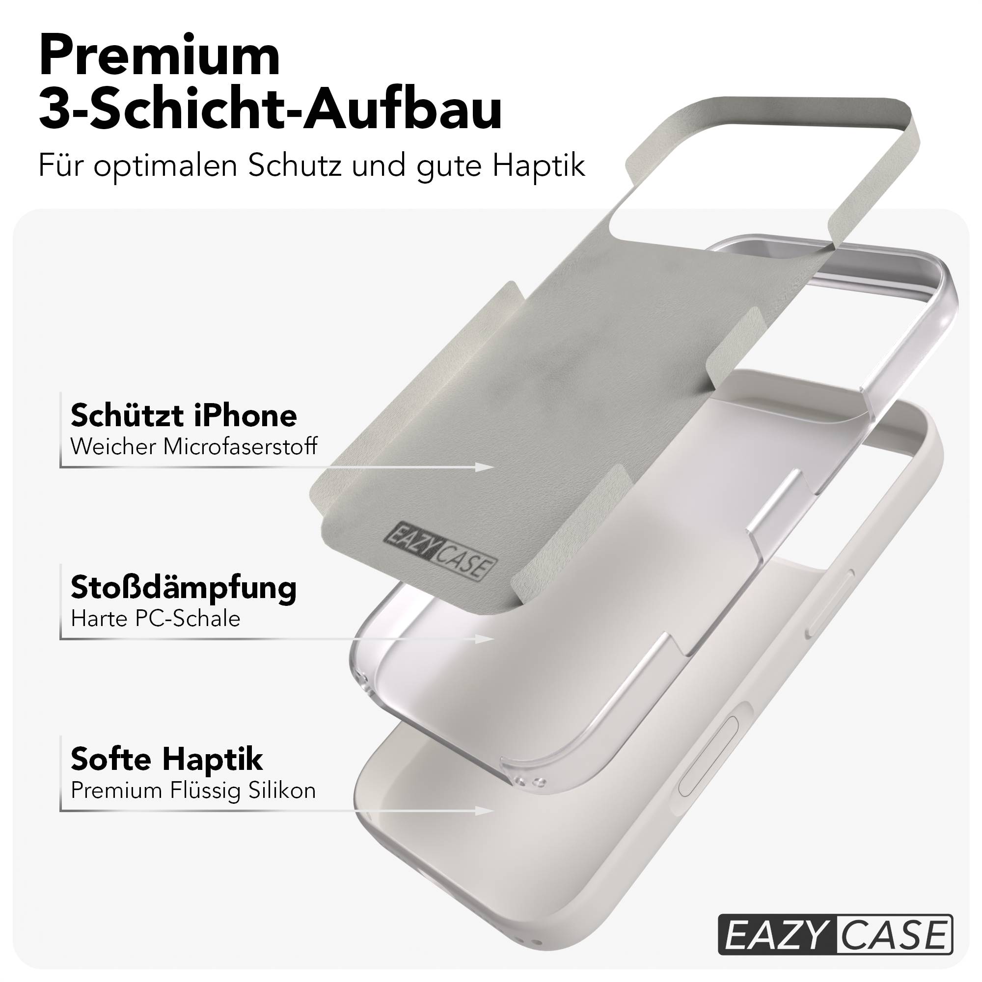 Apple iPhone 17 Pro Premium Silikonhülle mit Kameraschutz von EAZY CASE