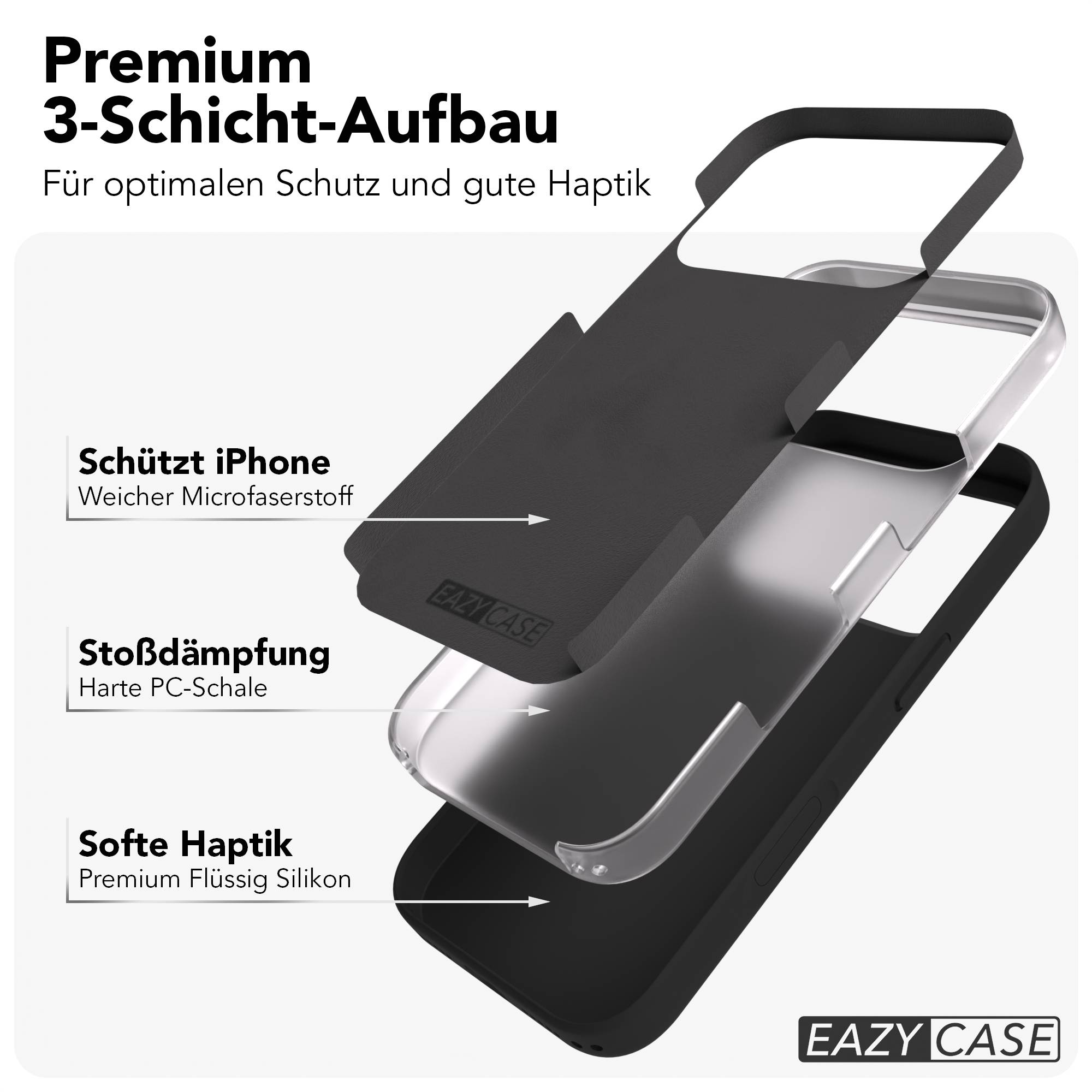 iPhone 17 Pro MagSafe Silikonhülle mit Kameraschutz von EAZY CASE