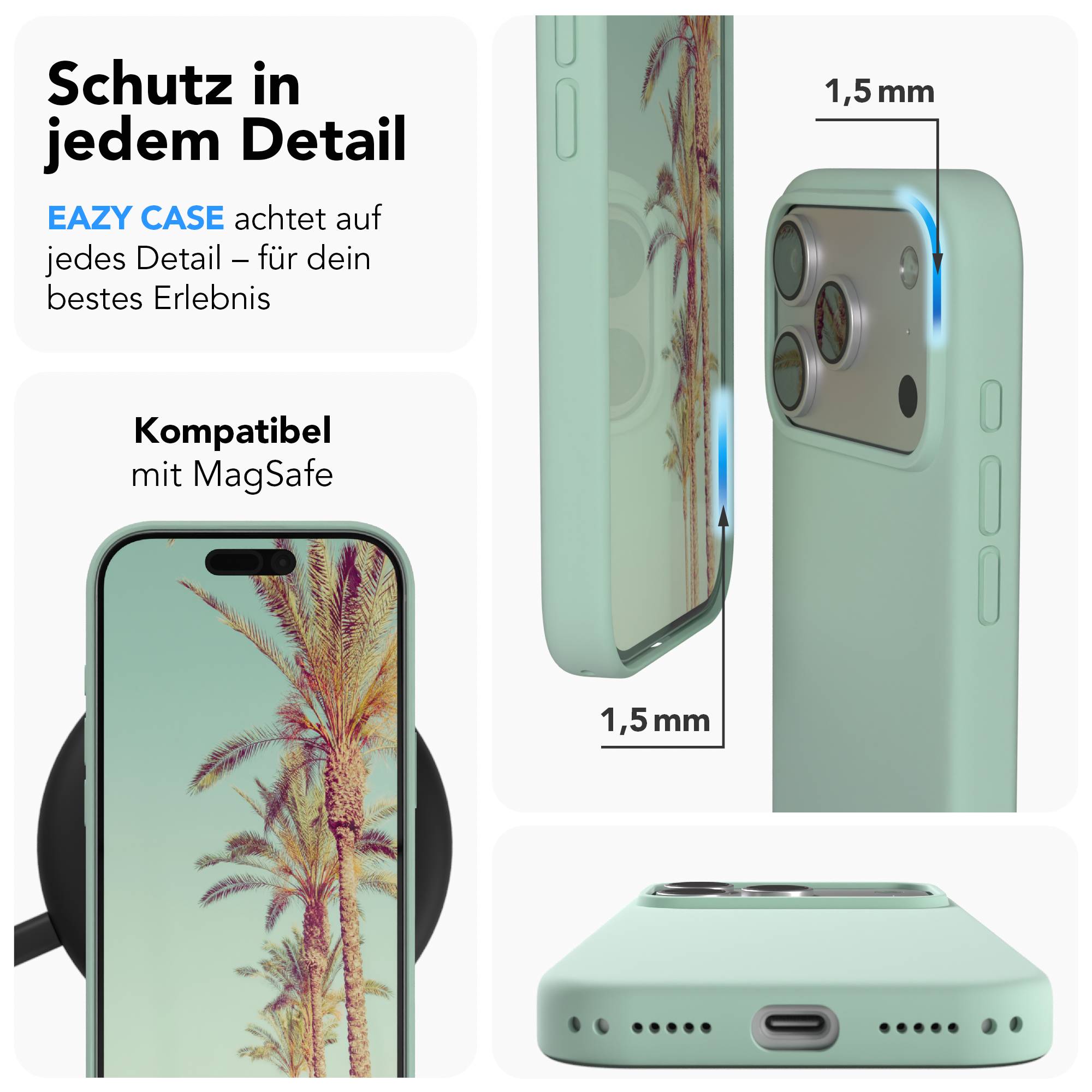 iPhone 17 Pro MagSafe Silikonhülle mit Kameraschutz von EAZY CASE