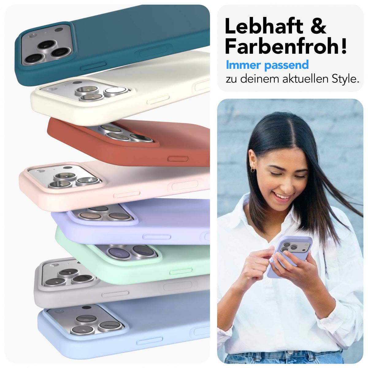 iPhone 17 Pro premium Silikonhülle mit MagSafe