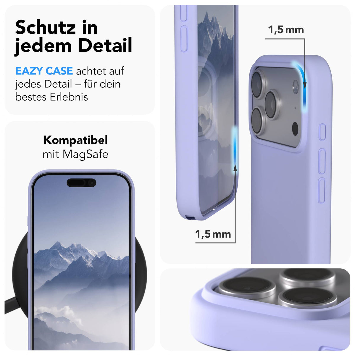 iPhone 17 Pro premium Silikonhülle mit MagSafe