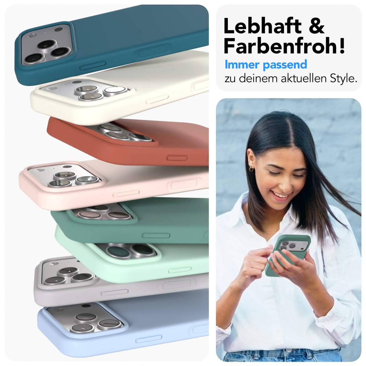 iPhone 17 Pro premium Silikonhülle mit MagSafe