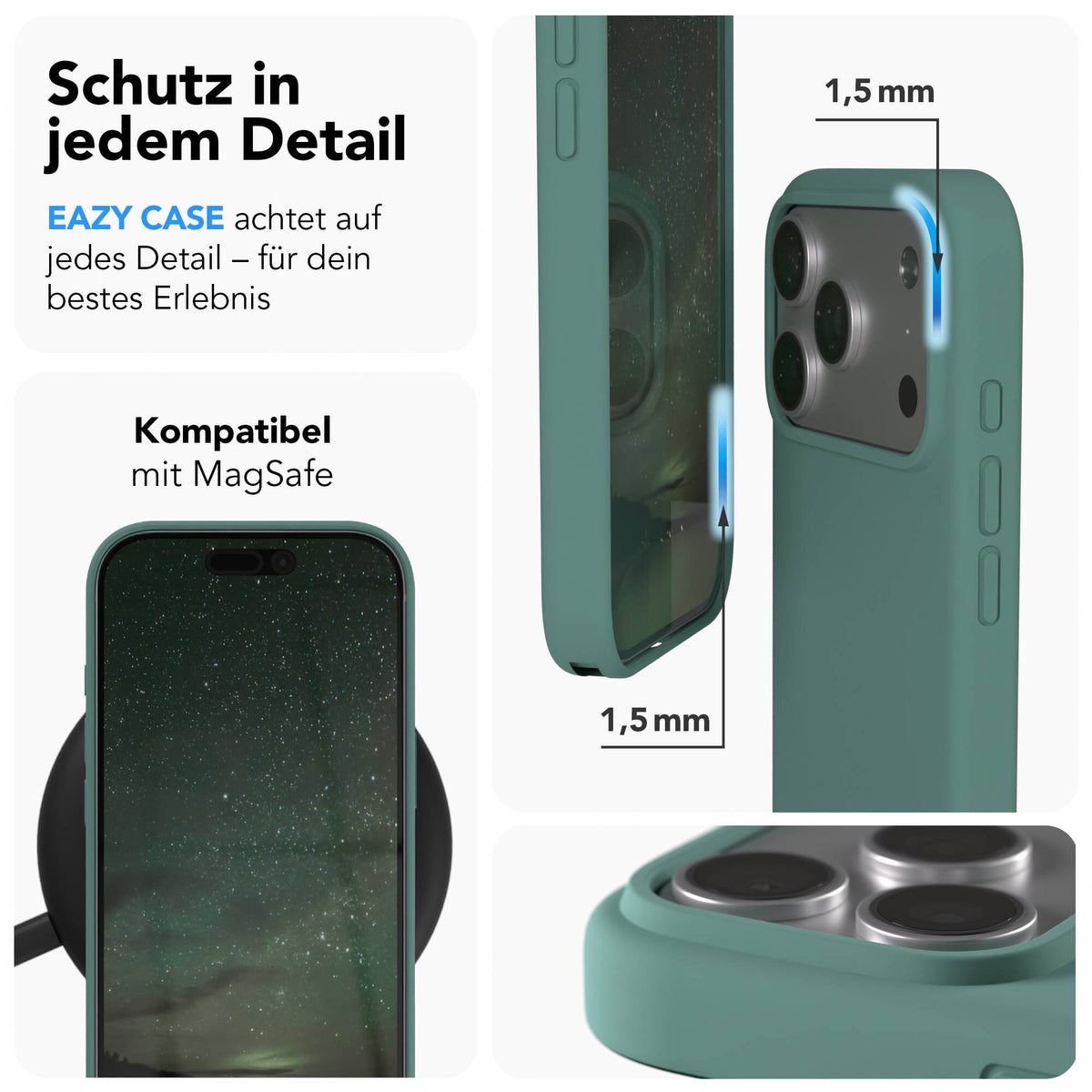 iPhone 17 Pro premium Silikonhülle mit MagSafe
