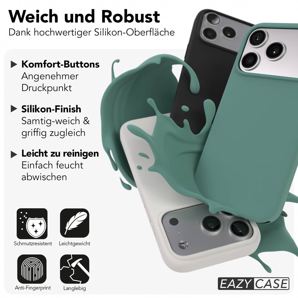 iPhone 17 Pro premium Silikonhülle mit MagSafe