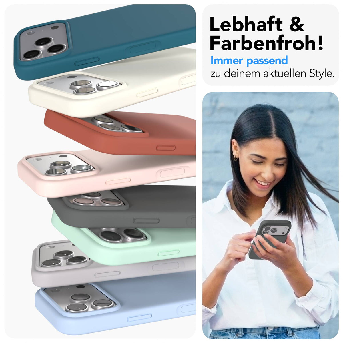 iPhone 17 Pro premium Silikonhülle mit MagSafe