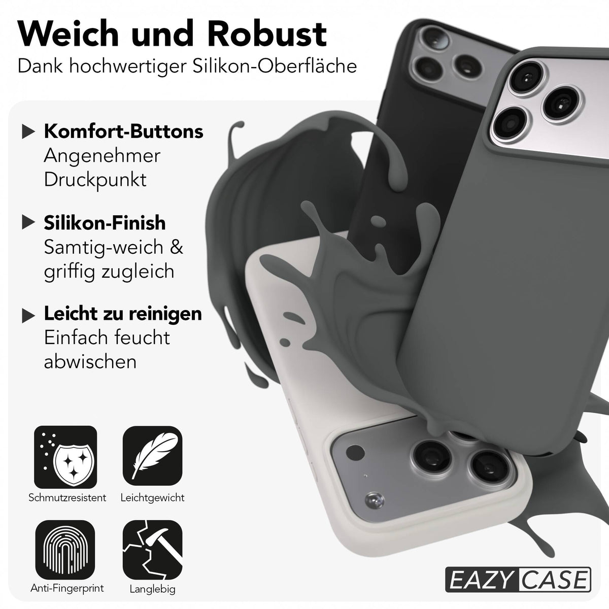 iPhone 17 Pro premium Silikonhülle mit MagSafe