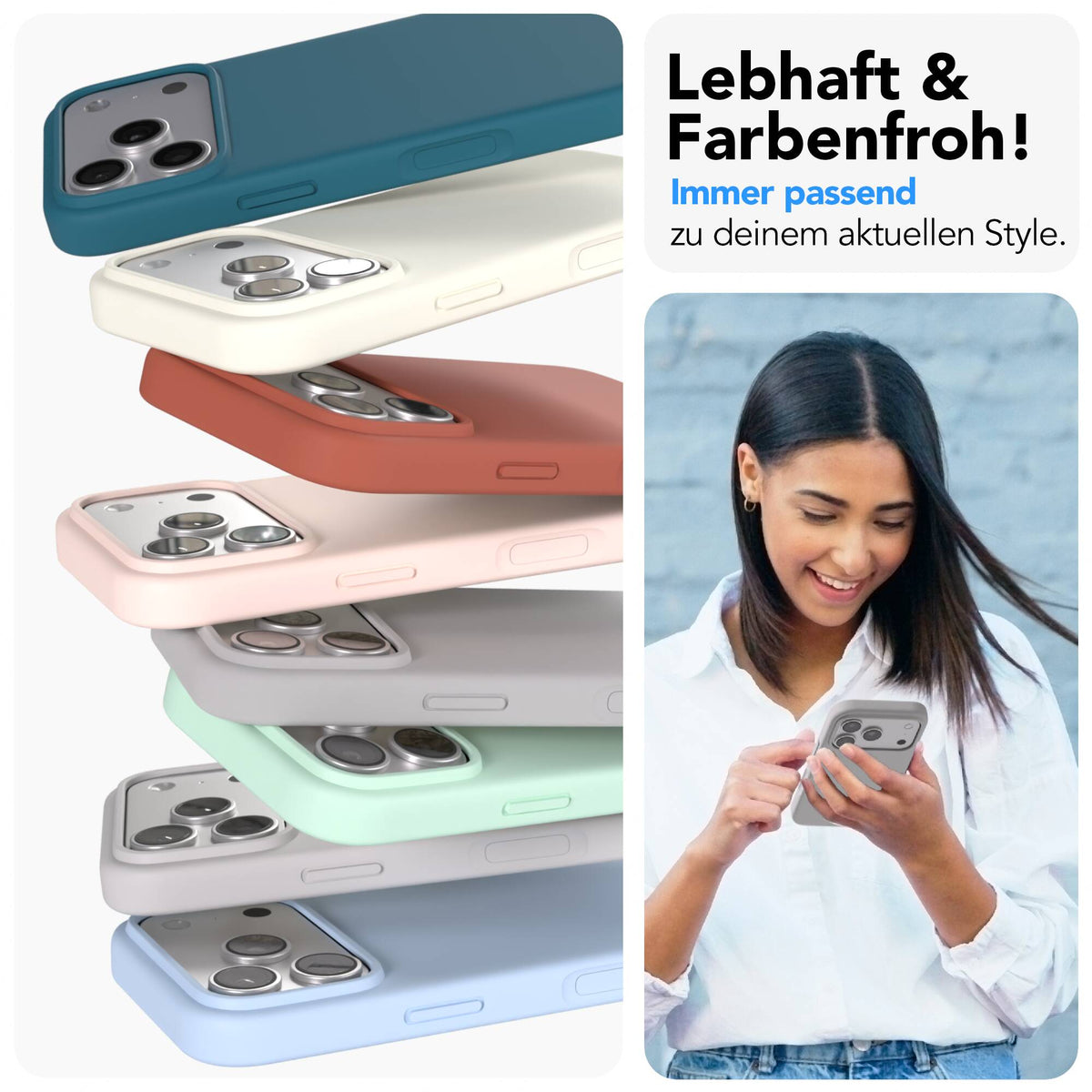 iPhone 17 Pro premium Silikonhülle mit MagSafe
