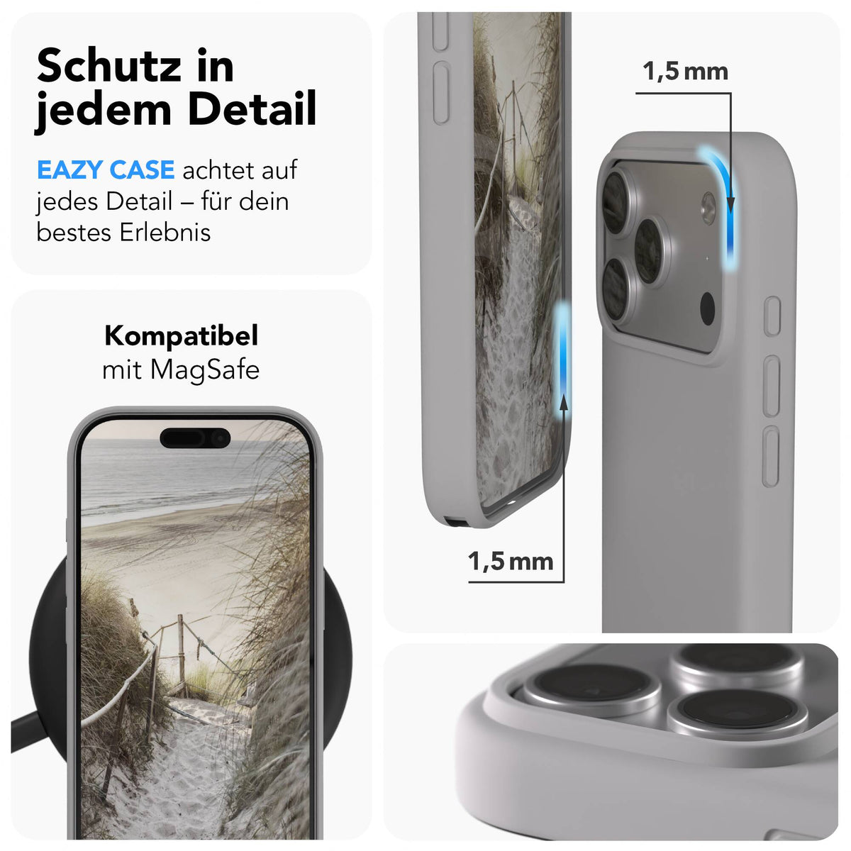 iPhone 17 Pro premium Silikonhülle mit MagSafe
