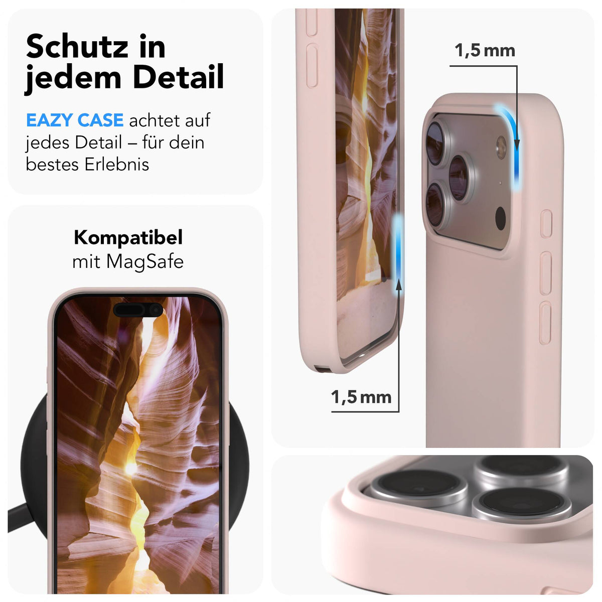 iPhone 17 Pro premium Silikonhülle mit MagSafe