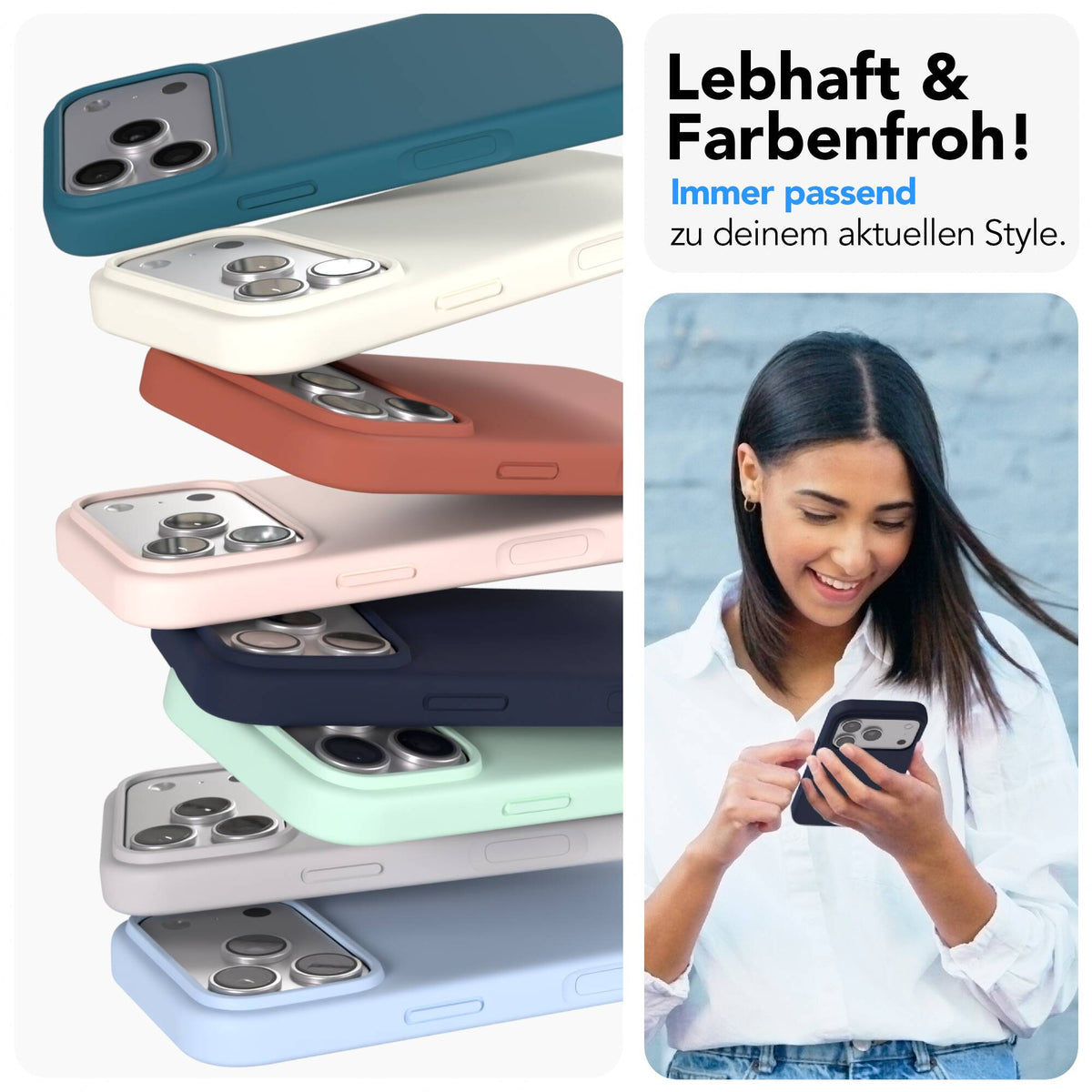 iPhone 17 Pro premium Silikonhülle mit MagSafe