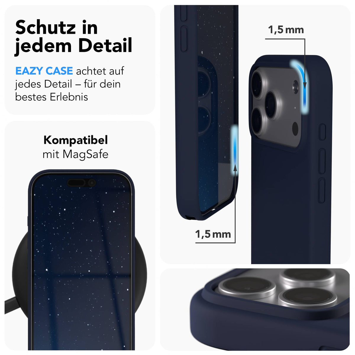 iPhone 17 Pro premium Silikonhülle mit MagSafe