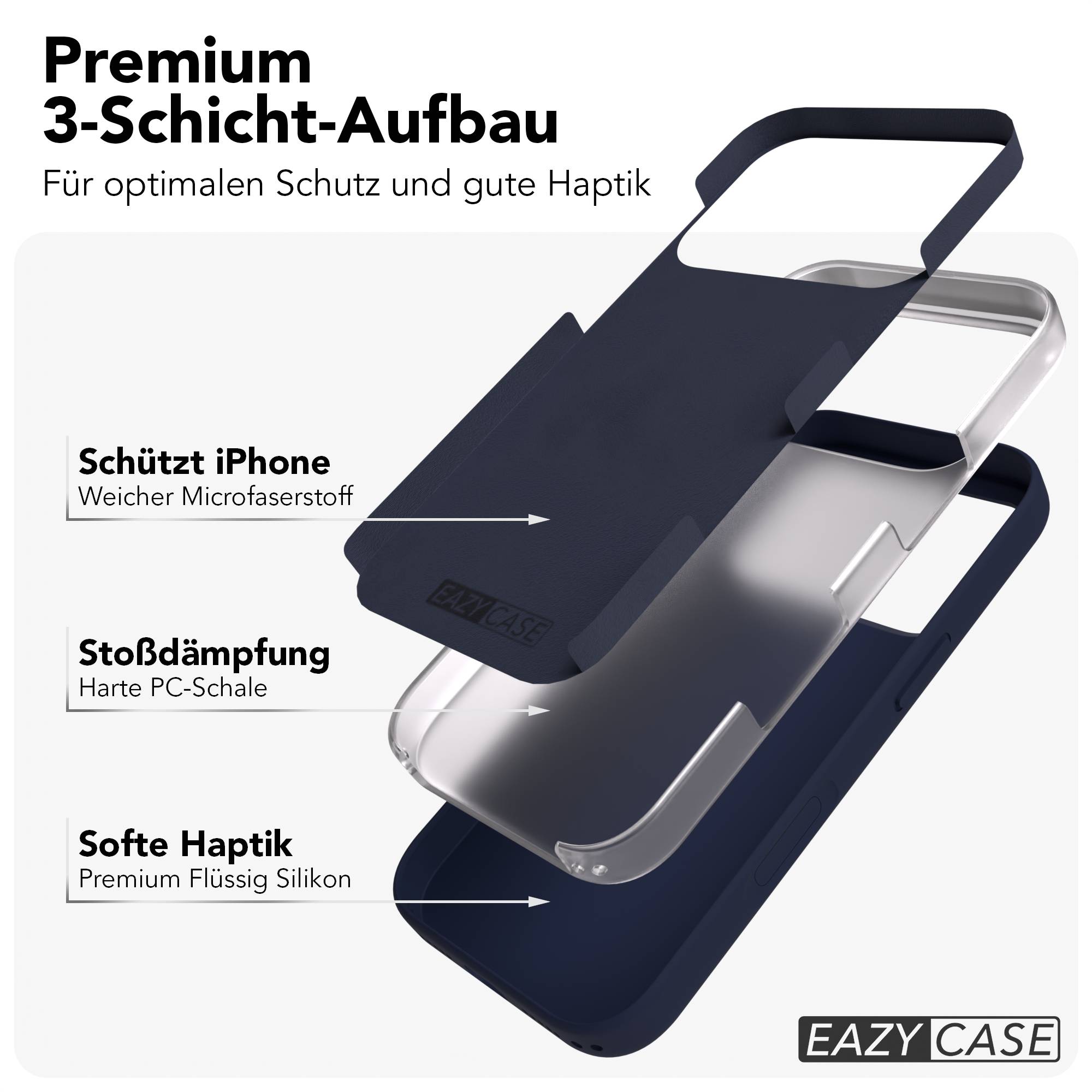 iPhone 17 Pro MagSafe Silikonhülle mit Kameraschutz von EAZY CASE