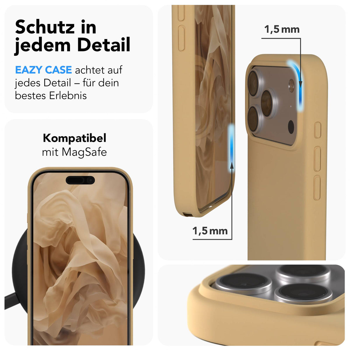 iPhone 17 Pro premium Silikonhülle mit MagSafe