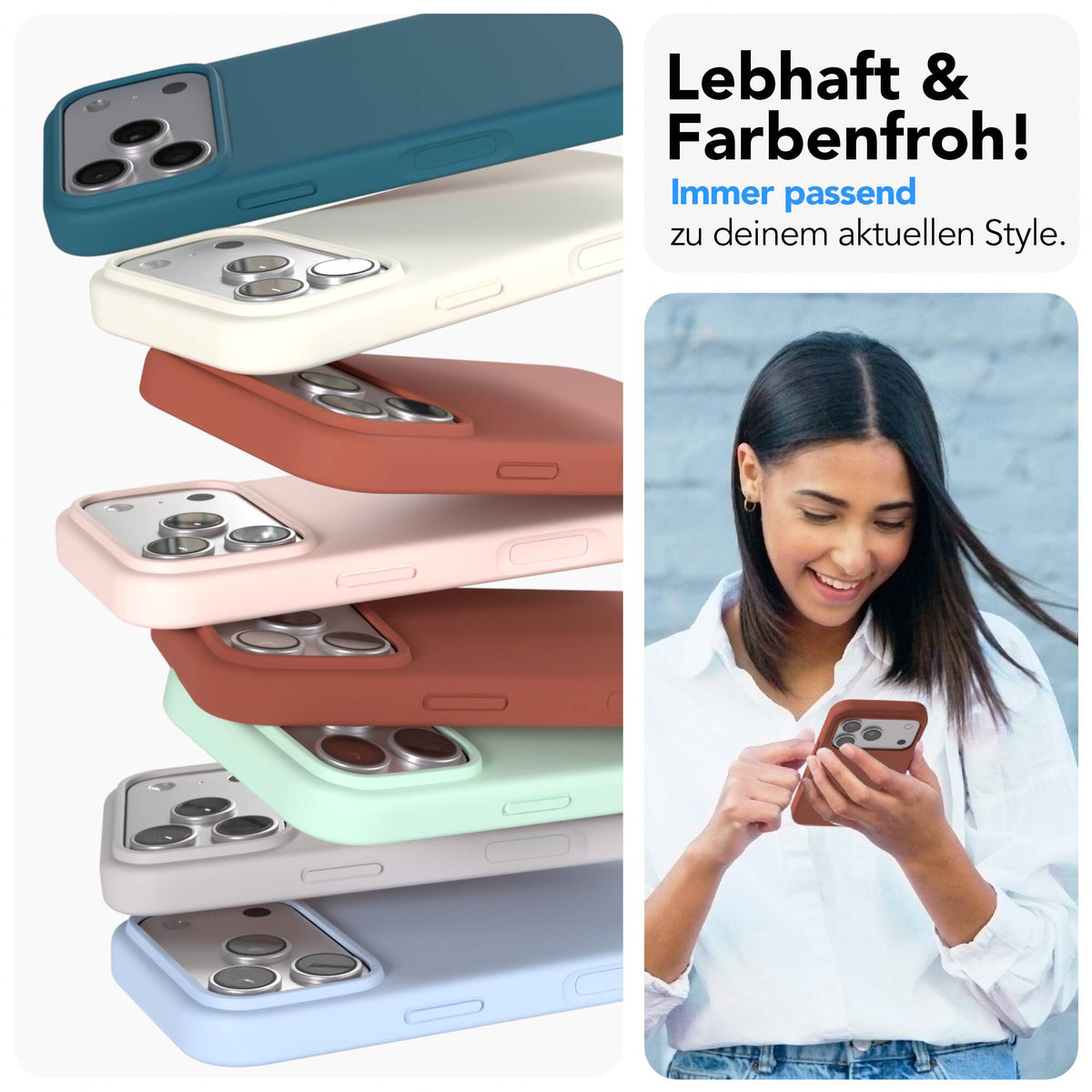 iPhone 17 Pro premium Silikonhülle mit MagSafe