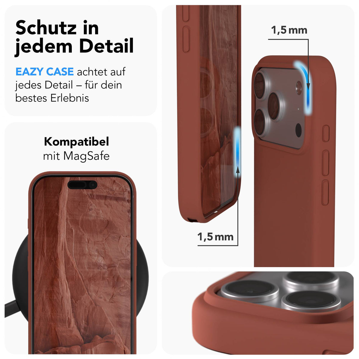 iPhone 17 Pro premium Silikonhülle mit MagSafe