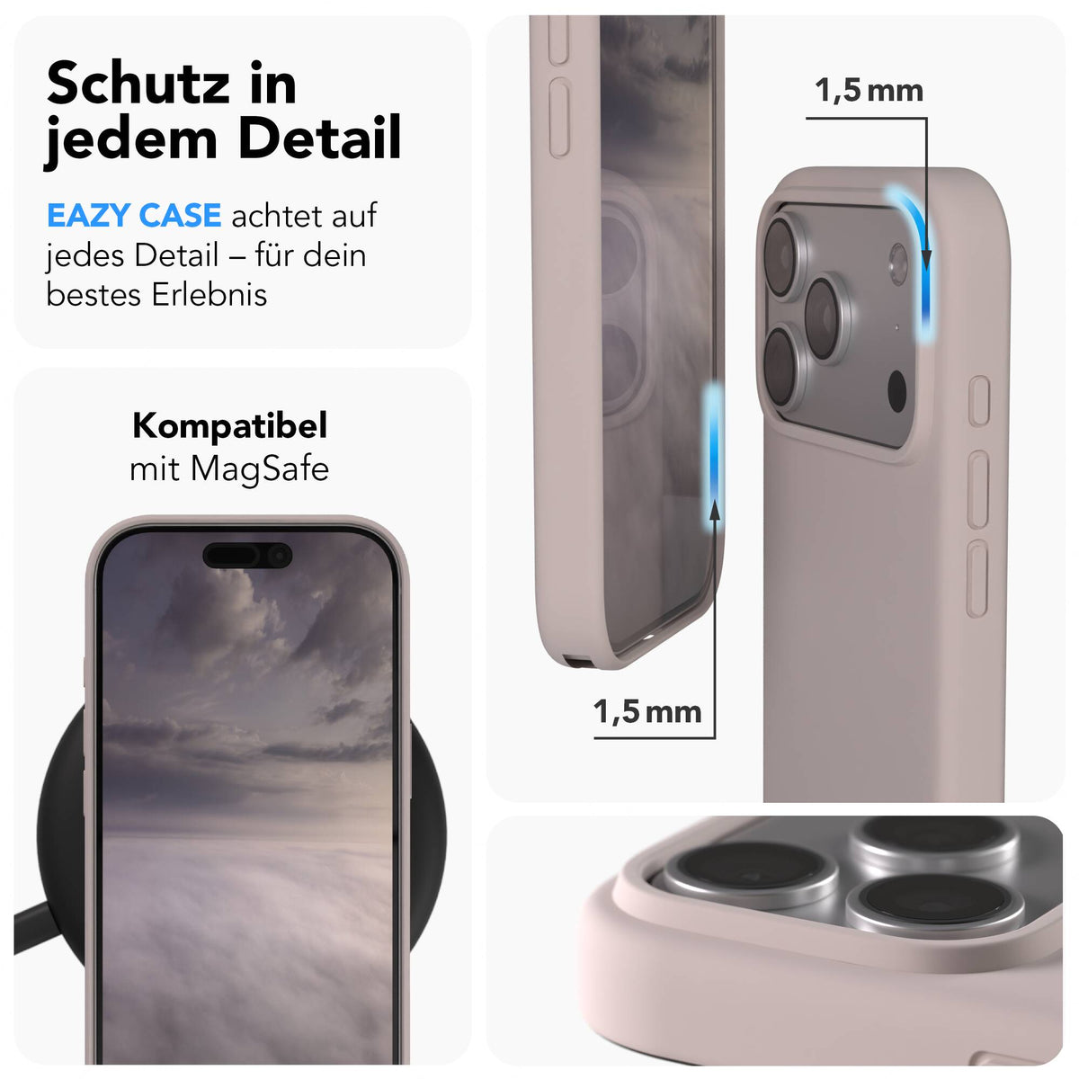 iPhone 17 Pro premium Silikonhülle mit MagSafe