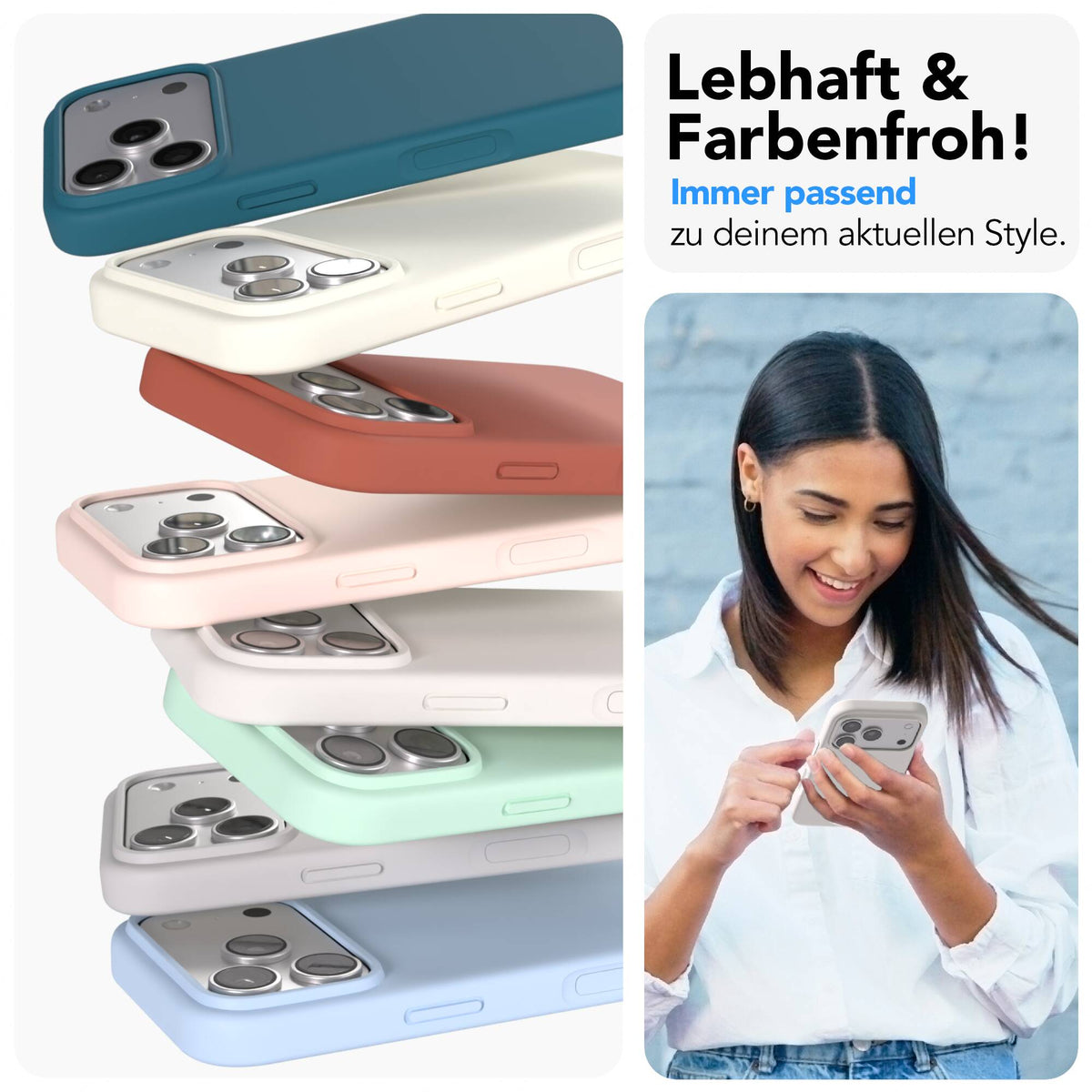 iPhone 17 Pro premium Silikonhülle mit MagSafe