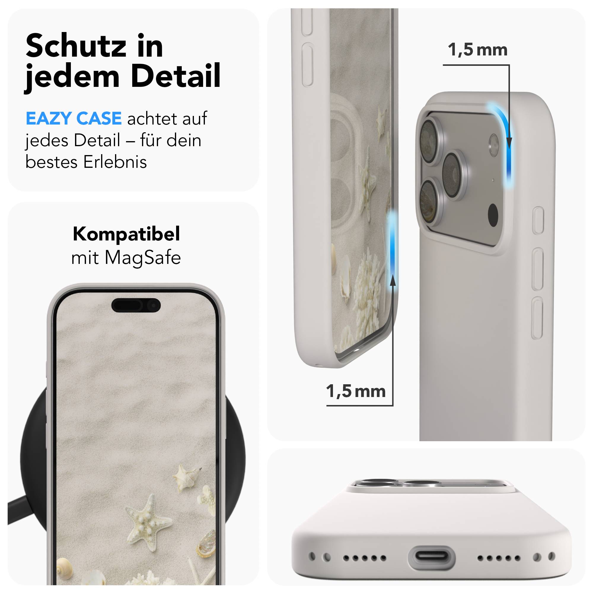 iPhone 17 Pro MagSafe Silikonhülle mit Kameraschutz von EAZY CASE