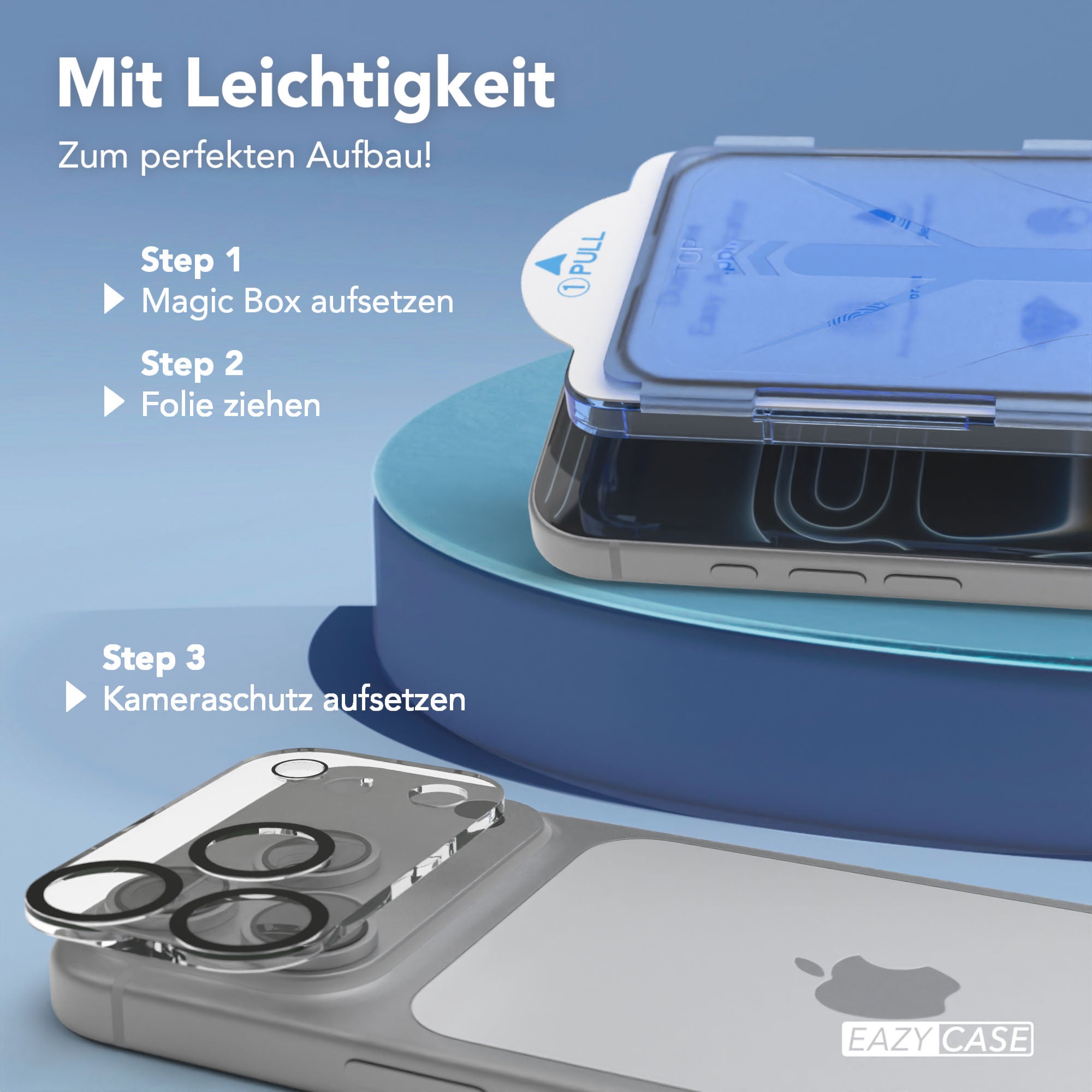 iPhone 17 Pro 2er Set Glasfolie + Installationsrahmen