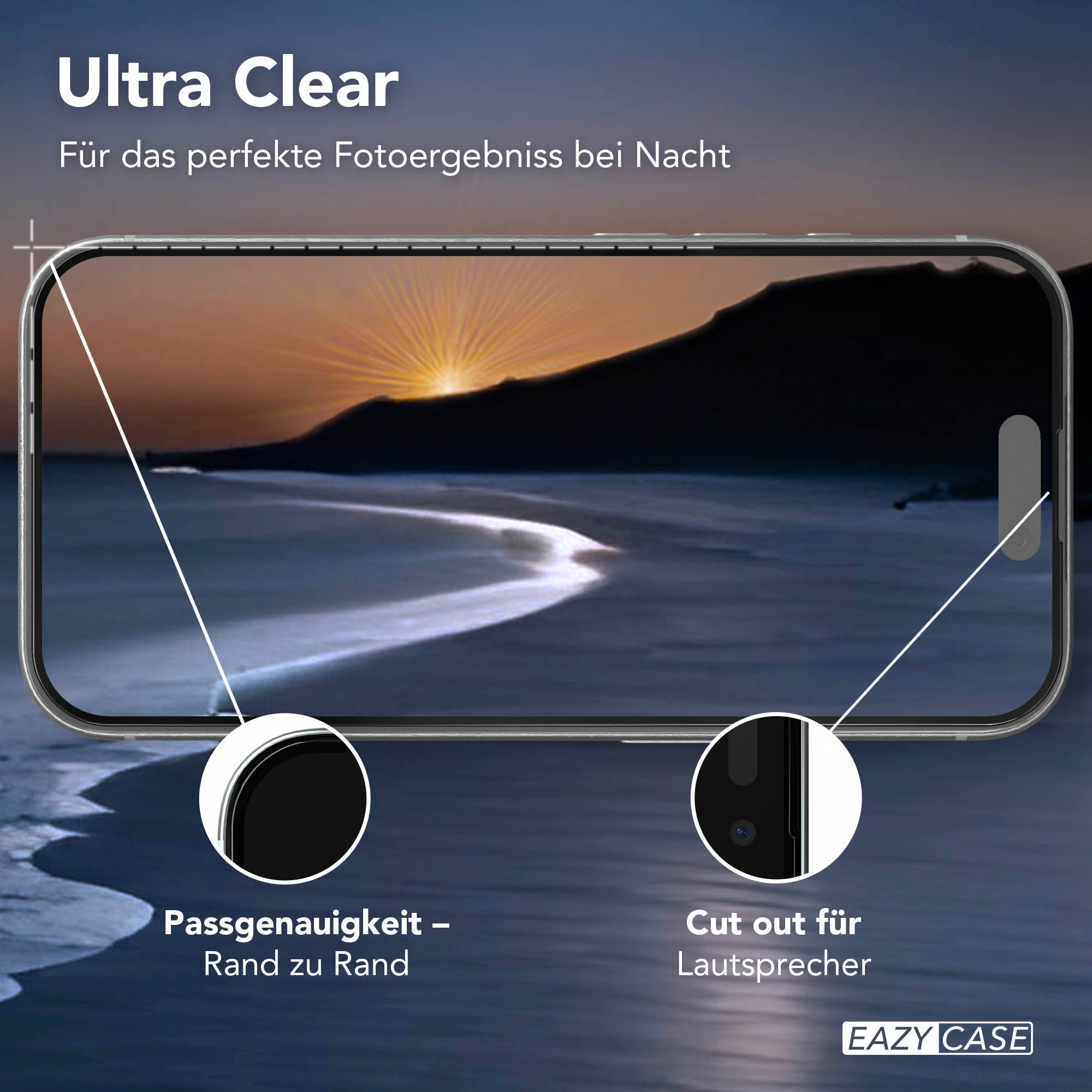 iPhone 17 Pro 2er Set Glasfolie + Installationsrahmen