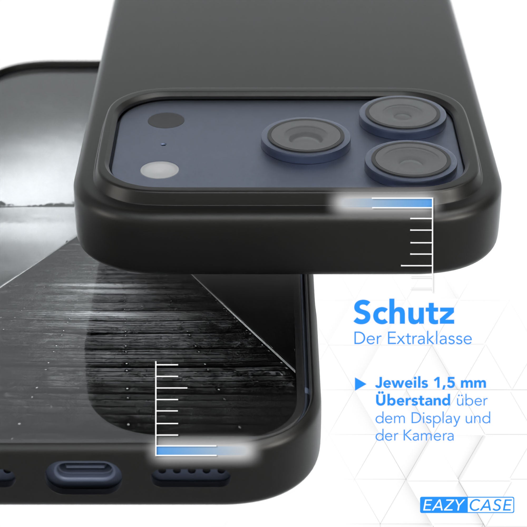 iPhone 17 Pro ultradünnes Slimcover aus TPU Schwarz