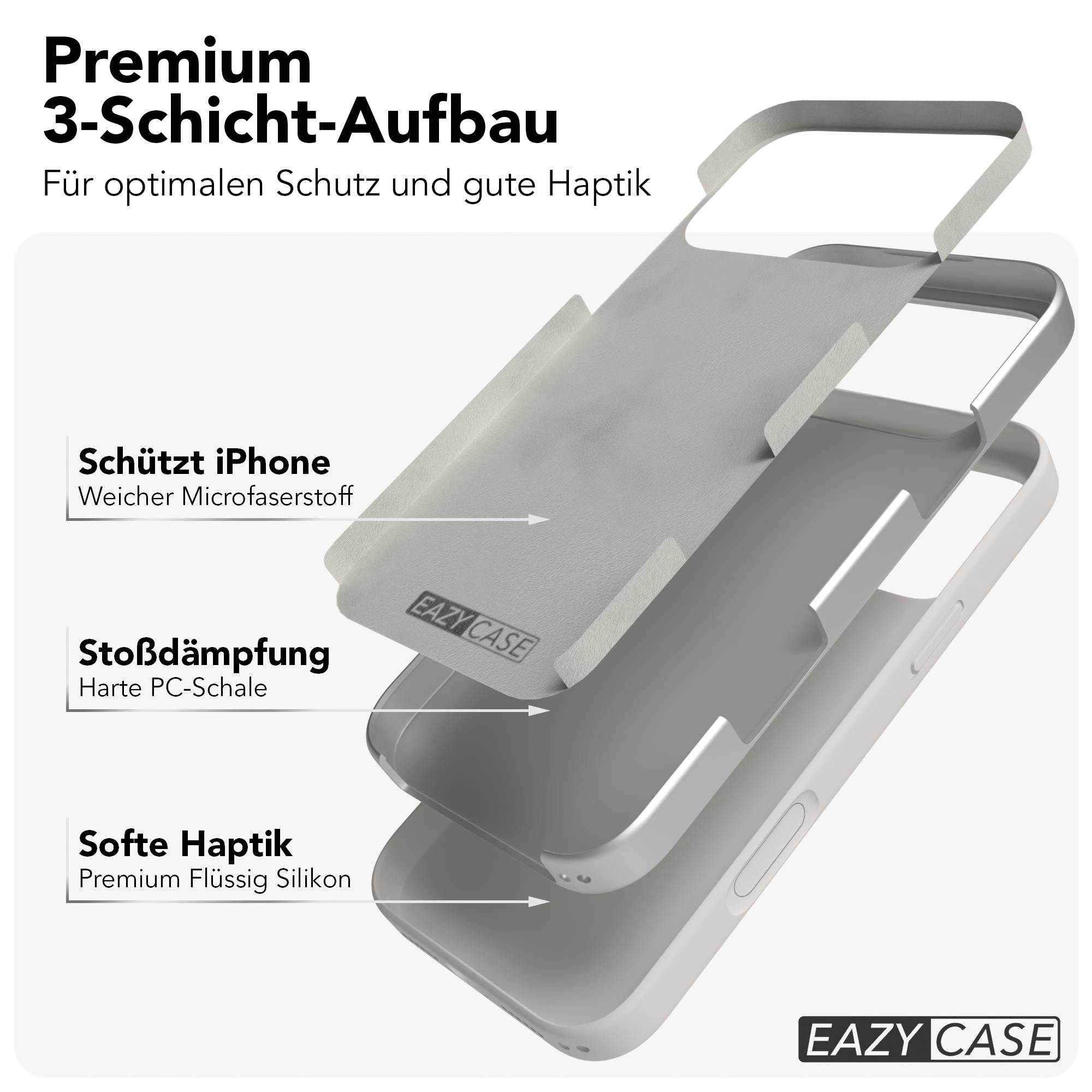 iPhone 17 Pro Max Premium Silikonhülle mit Kameraschutz von EAZY CASE