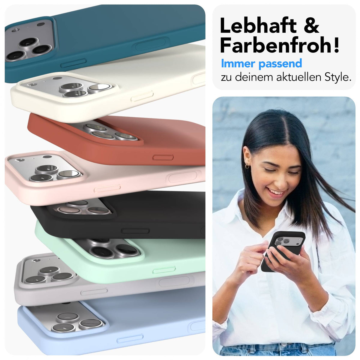 iPhone 17 Pro Max premium Silikonhülle mit MagSafe