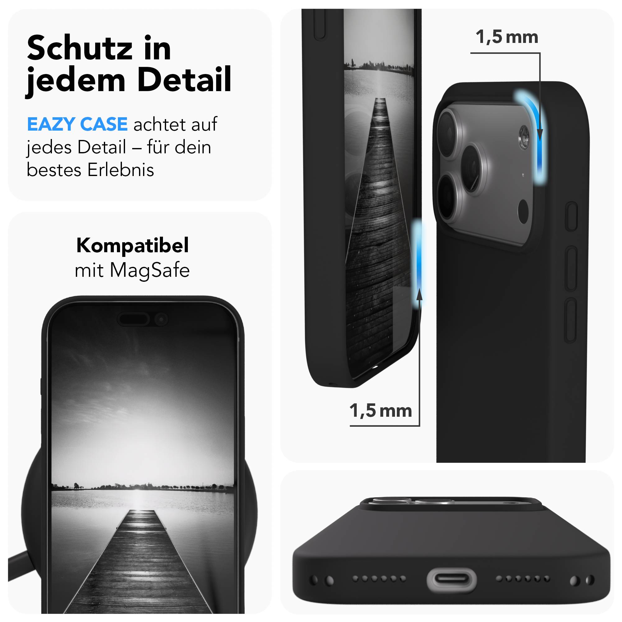 iPhone 17 Pro Max premium Silikonhülle mit MagSafe