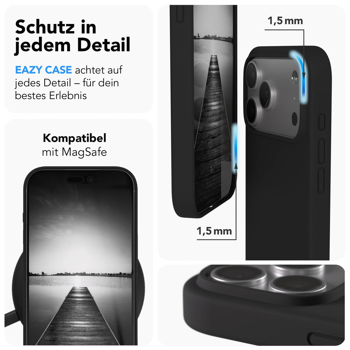 iPhone 17 Pro Max premium Silikonhülle mit MagSafe
