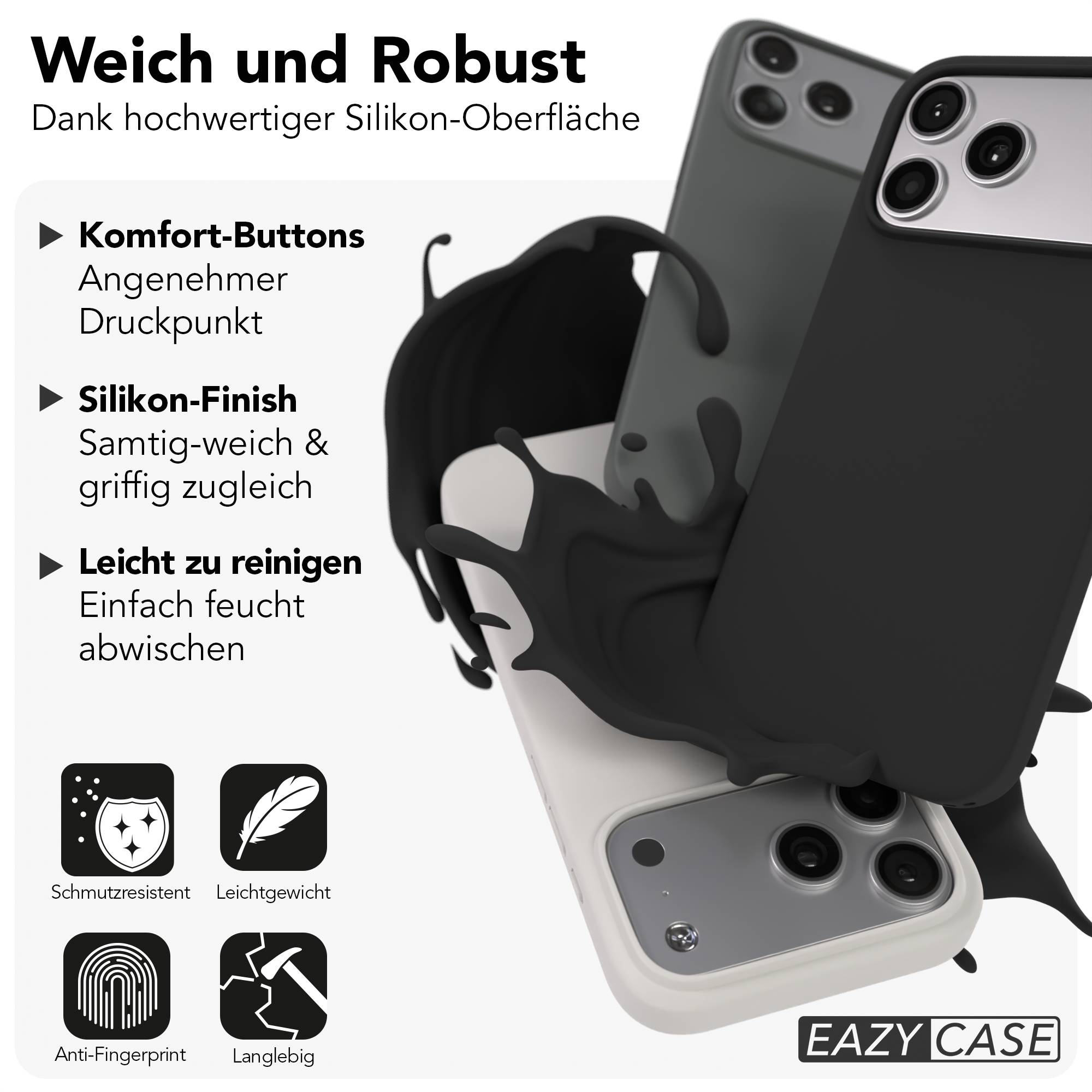 iPhone 17 Pro Max premium Silikonhülle mit MagSafe