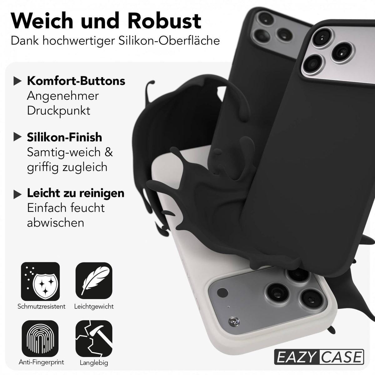 iPhone 17 Pro Max premium Silikonhülle mit MagSafe
