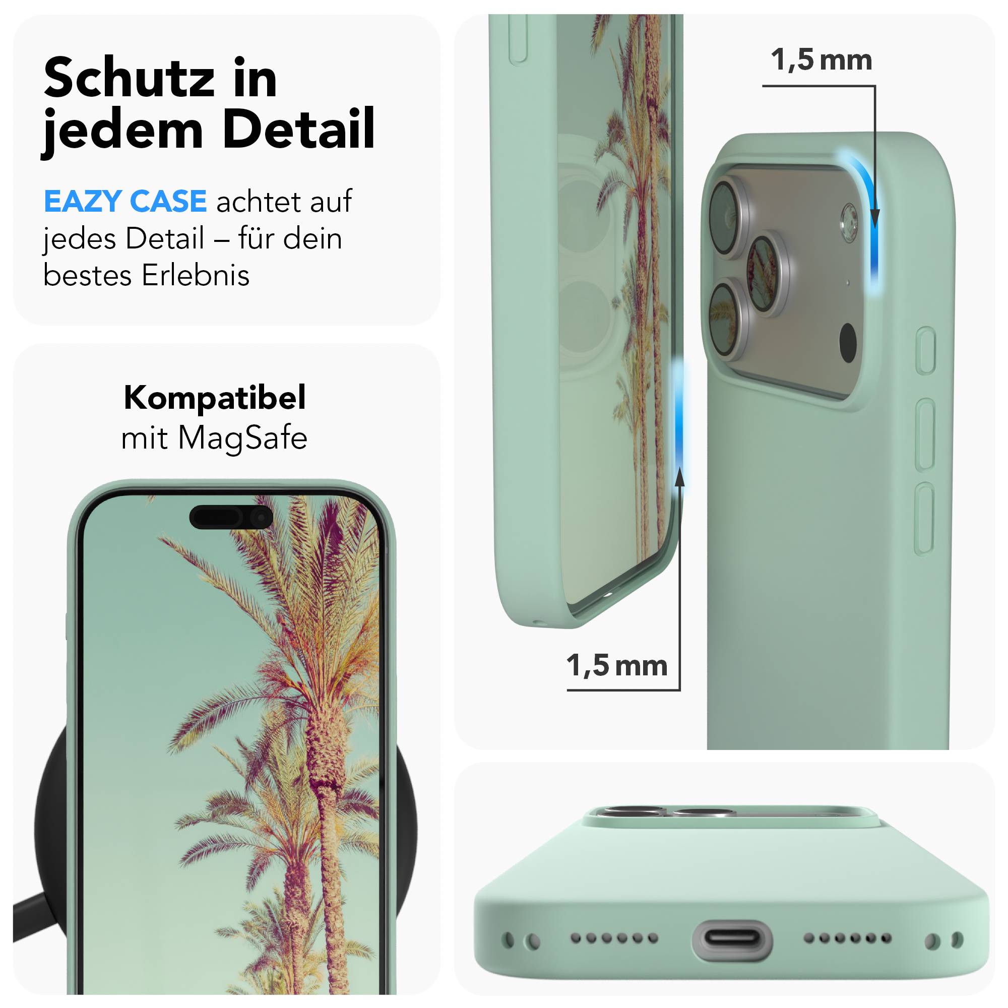 iPhone 17 Pro Max premium Silikonhülle mit MagSafe