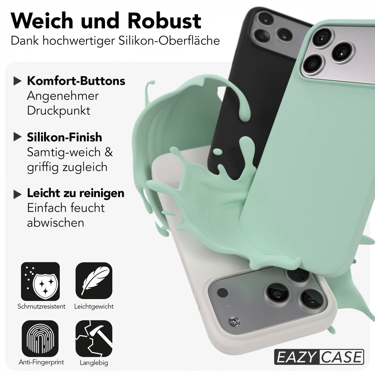 iPhone 17 Pro Max premium Silikonhülle mit MagSafe